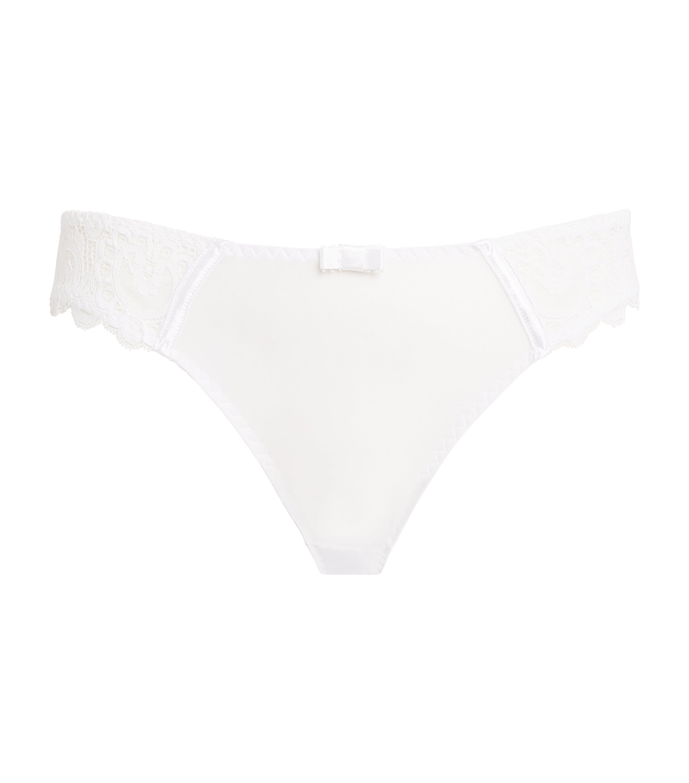 Lace-Trim Gaby Briefs 03 WHITE Image 1