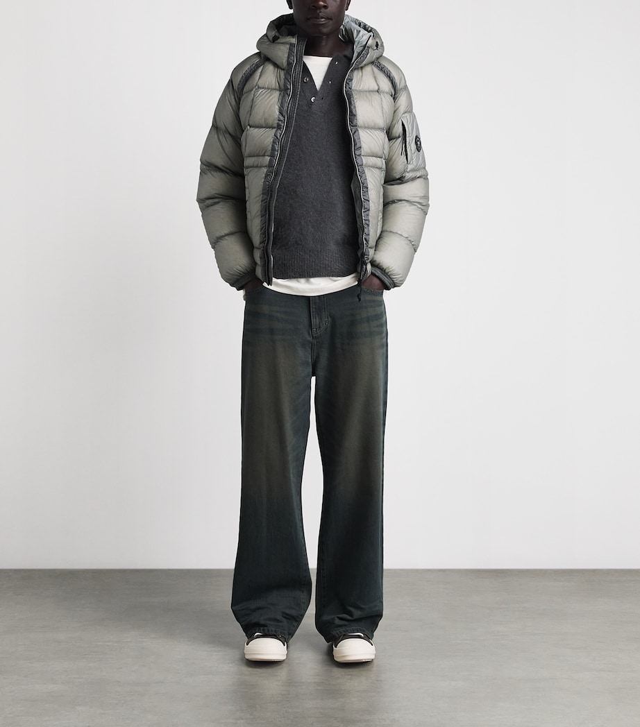 C.P. Company Mens D.D. Shell Hooded Down Puffer Jacket Image 2