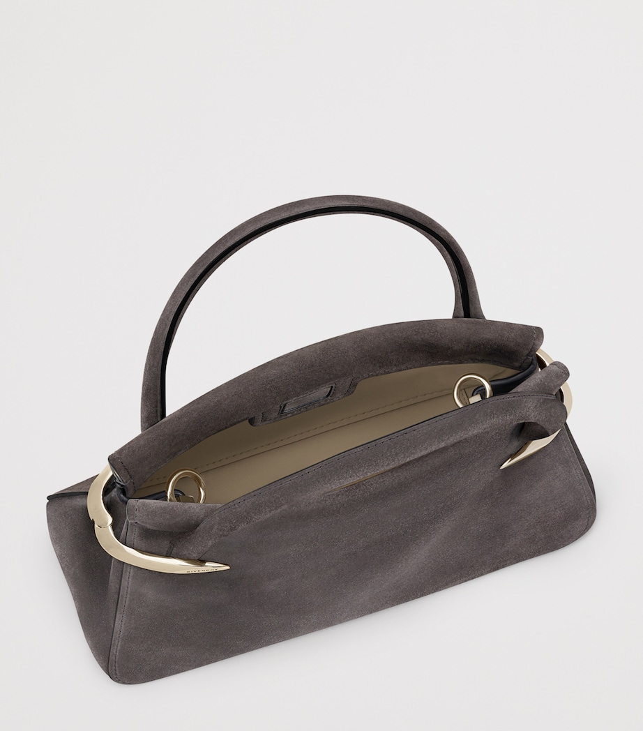 Givenchy Medium Suede Pinch Top-Handle Bag Image 5
