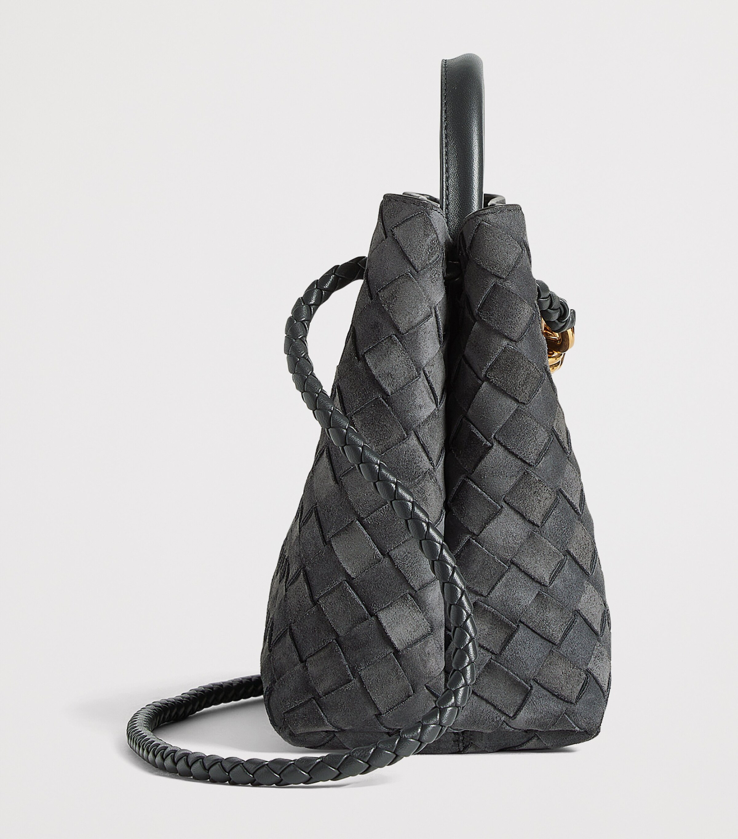 Bottega Veneta Small Suede Andiamo Shoulder Bag Image 3