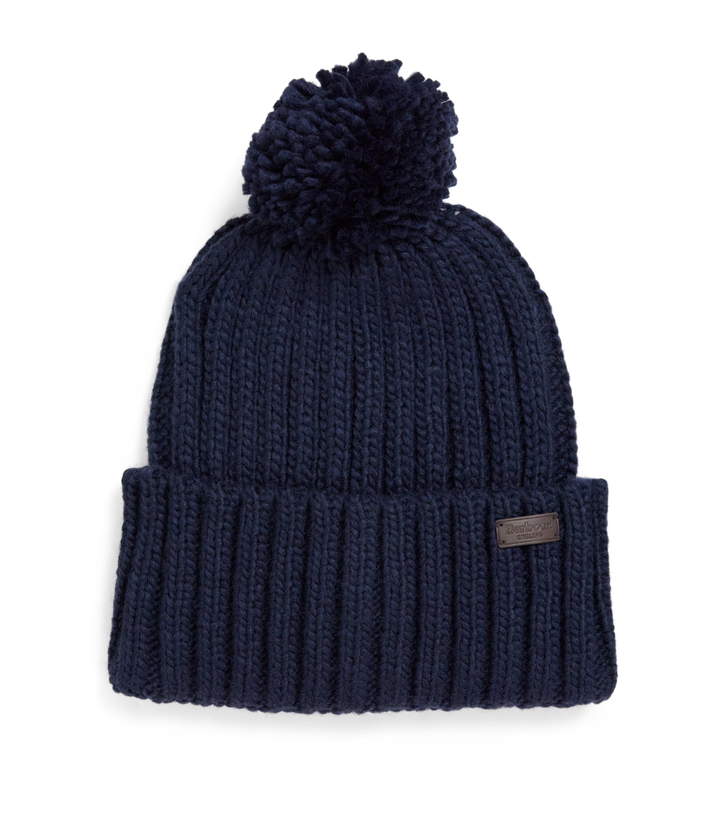 Barbour Lambswool-blend Kelson Beanie In Blue