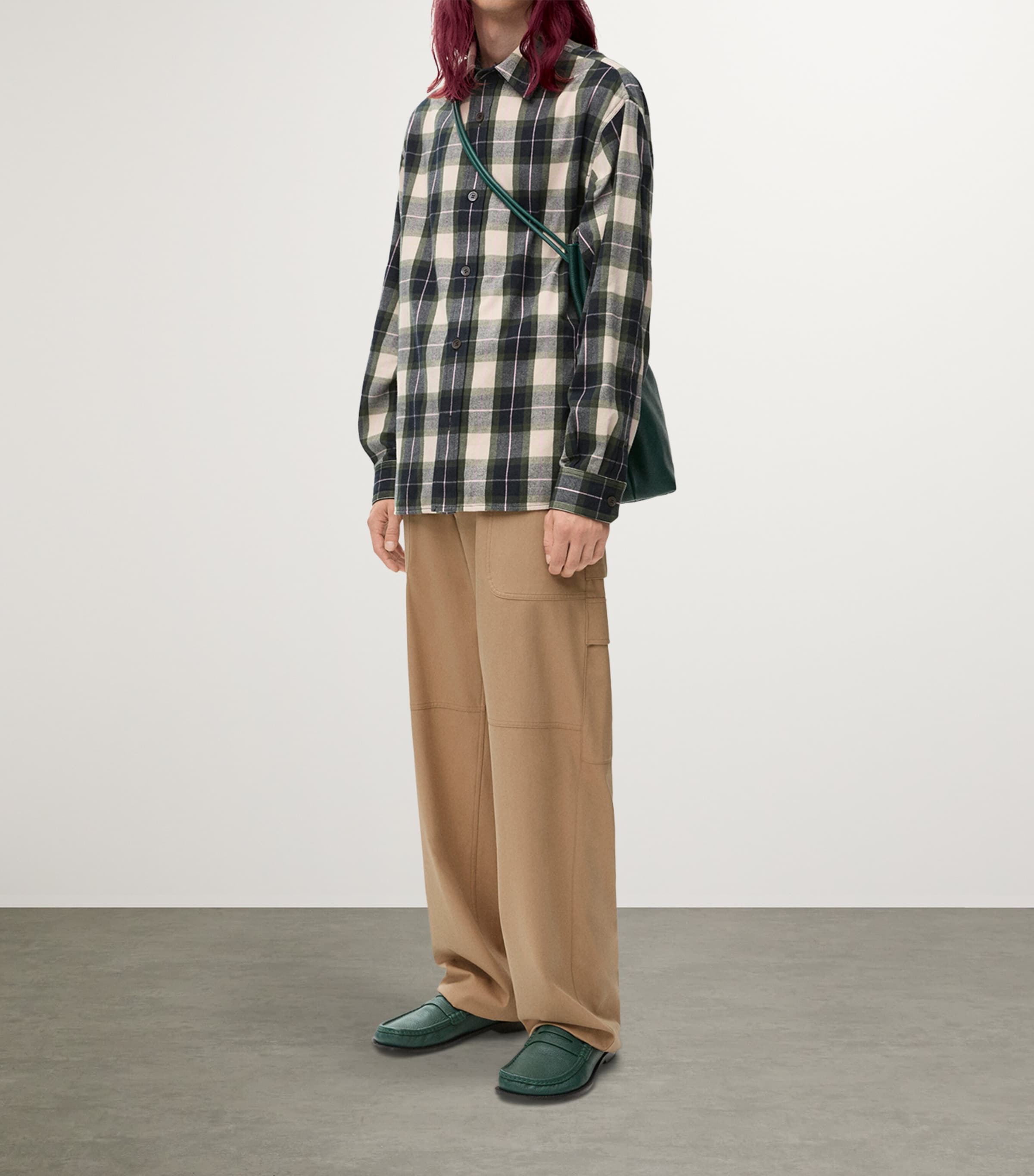 Cotton-Blend Cargo Trousers BEIGE Image 2