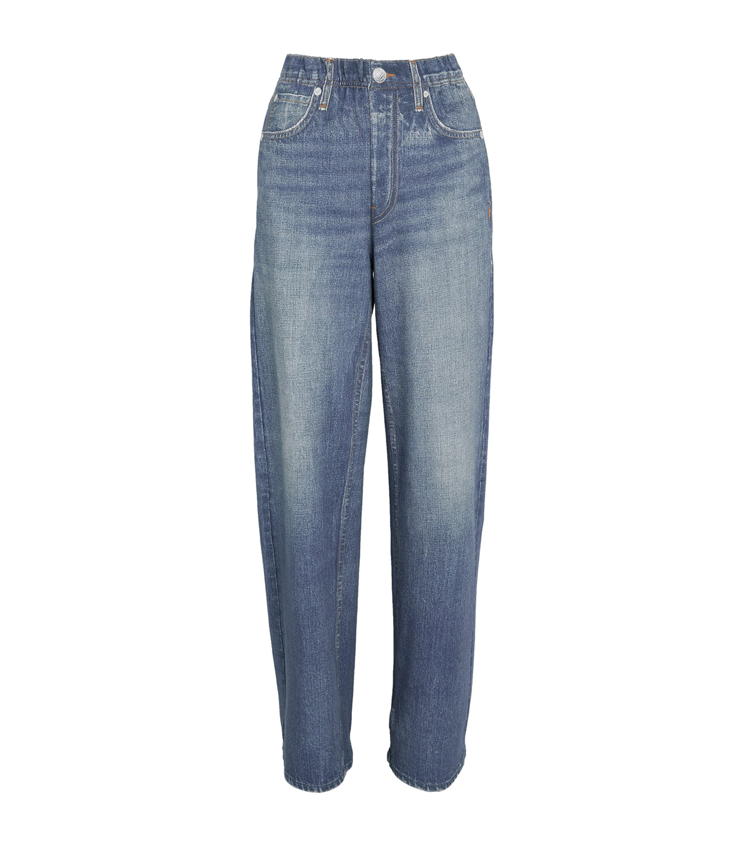 Rag & Bone Miramar Wide-leg Jeans In Blue