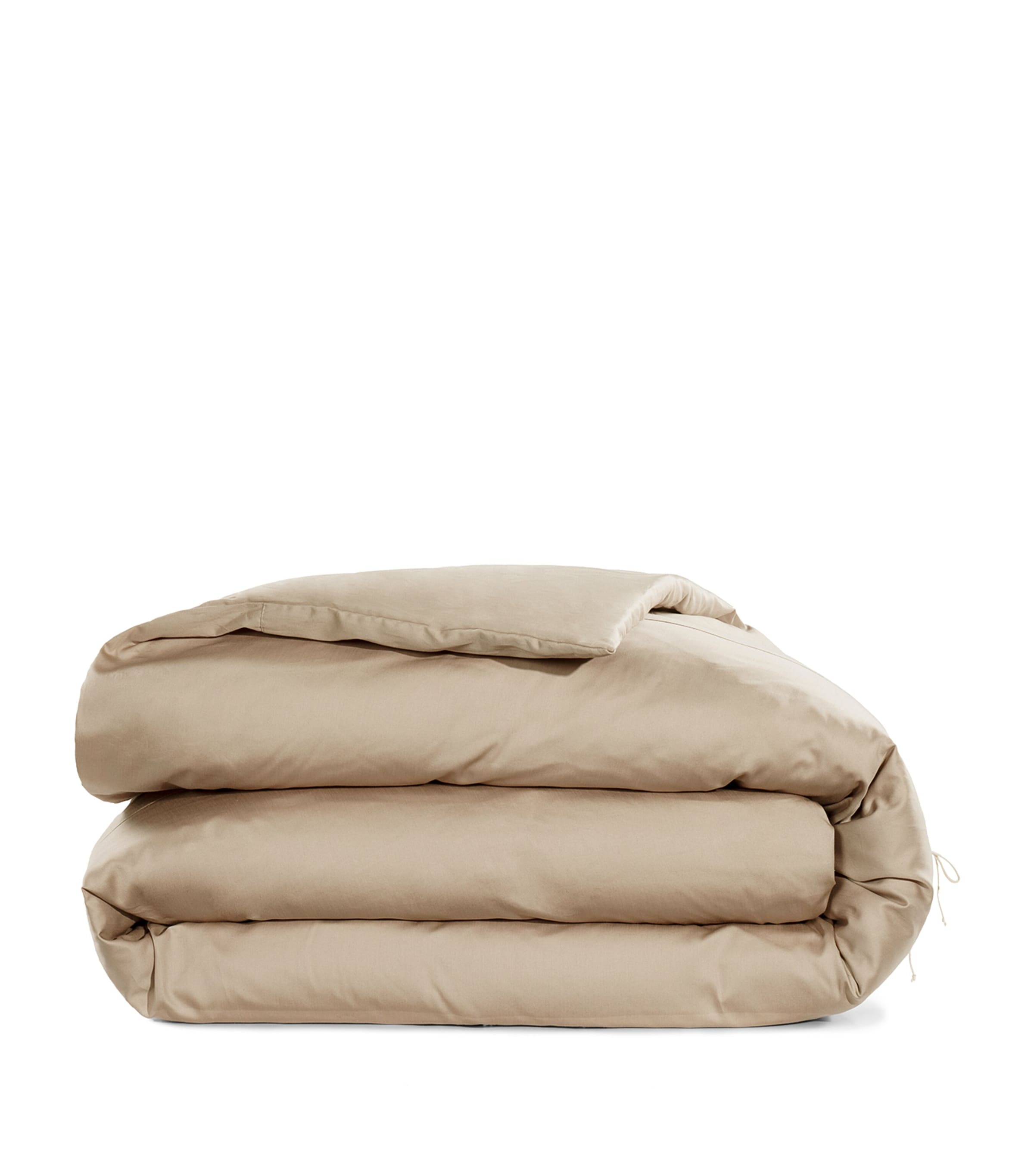 Hamam Organic Cotton Core Blossom Super King Duvet Cover (260cm x 240cm) Flax Image 1