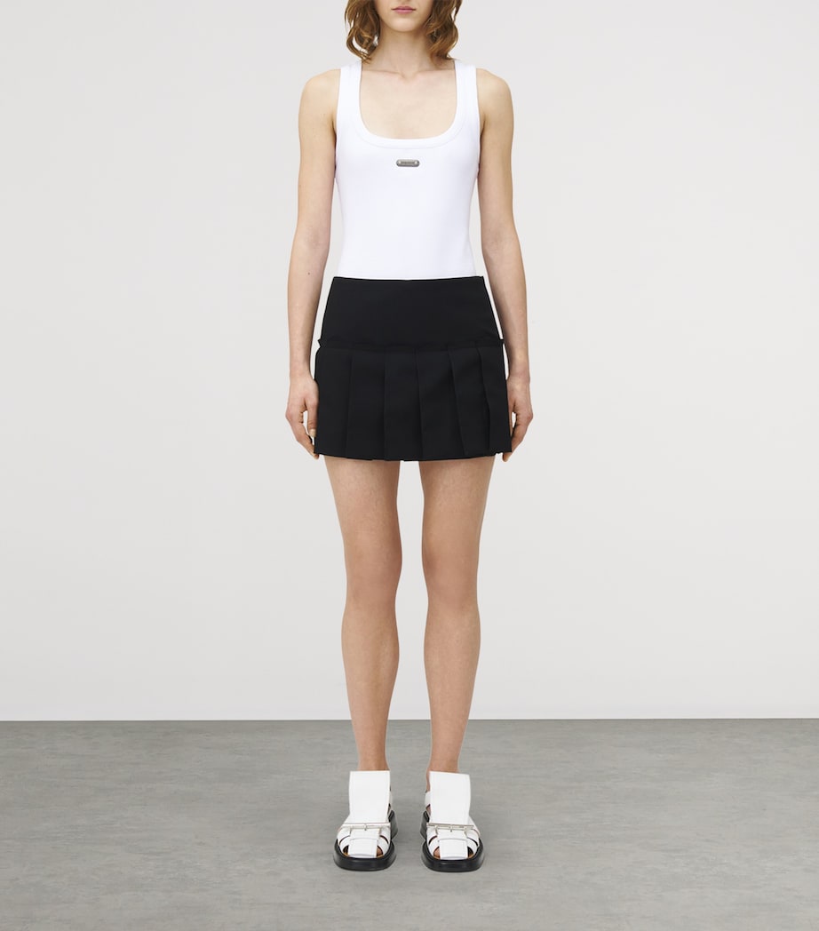 Wool Pleated Mini Skirt 1000 Image 2