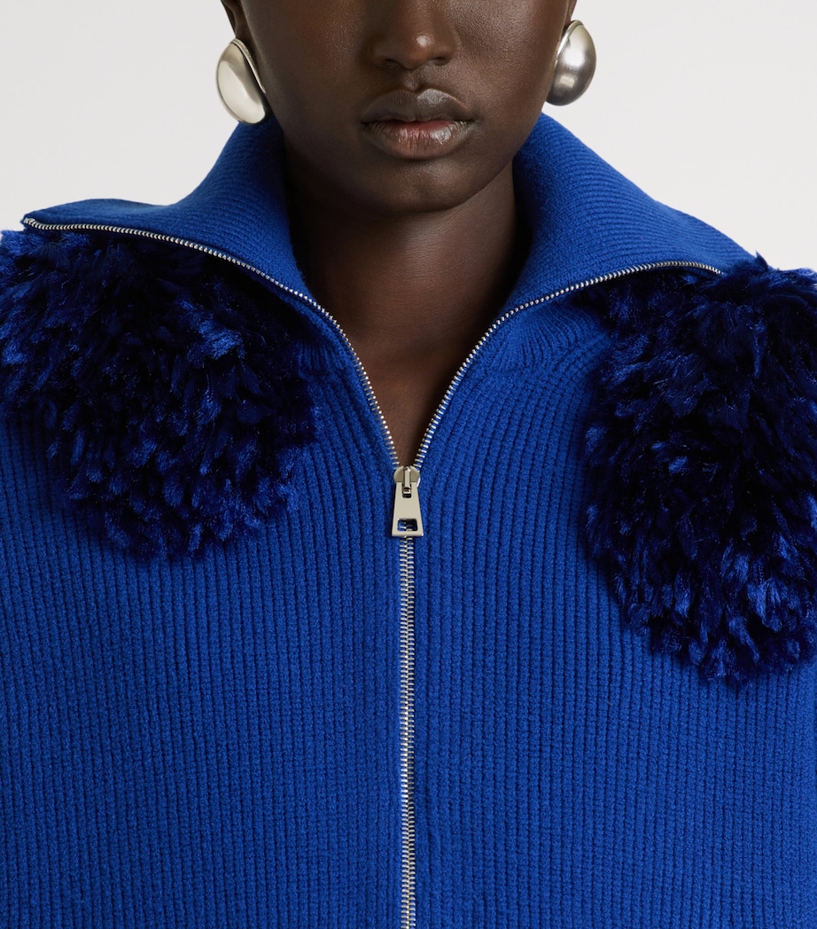 Givenchy Womens Wool-Blend Bomber Jacket Image 8