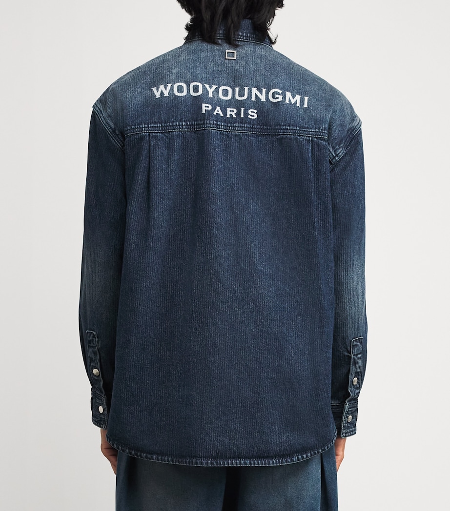 Denim Logo Shirt BLUE Image 4