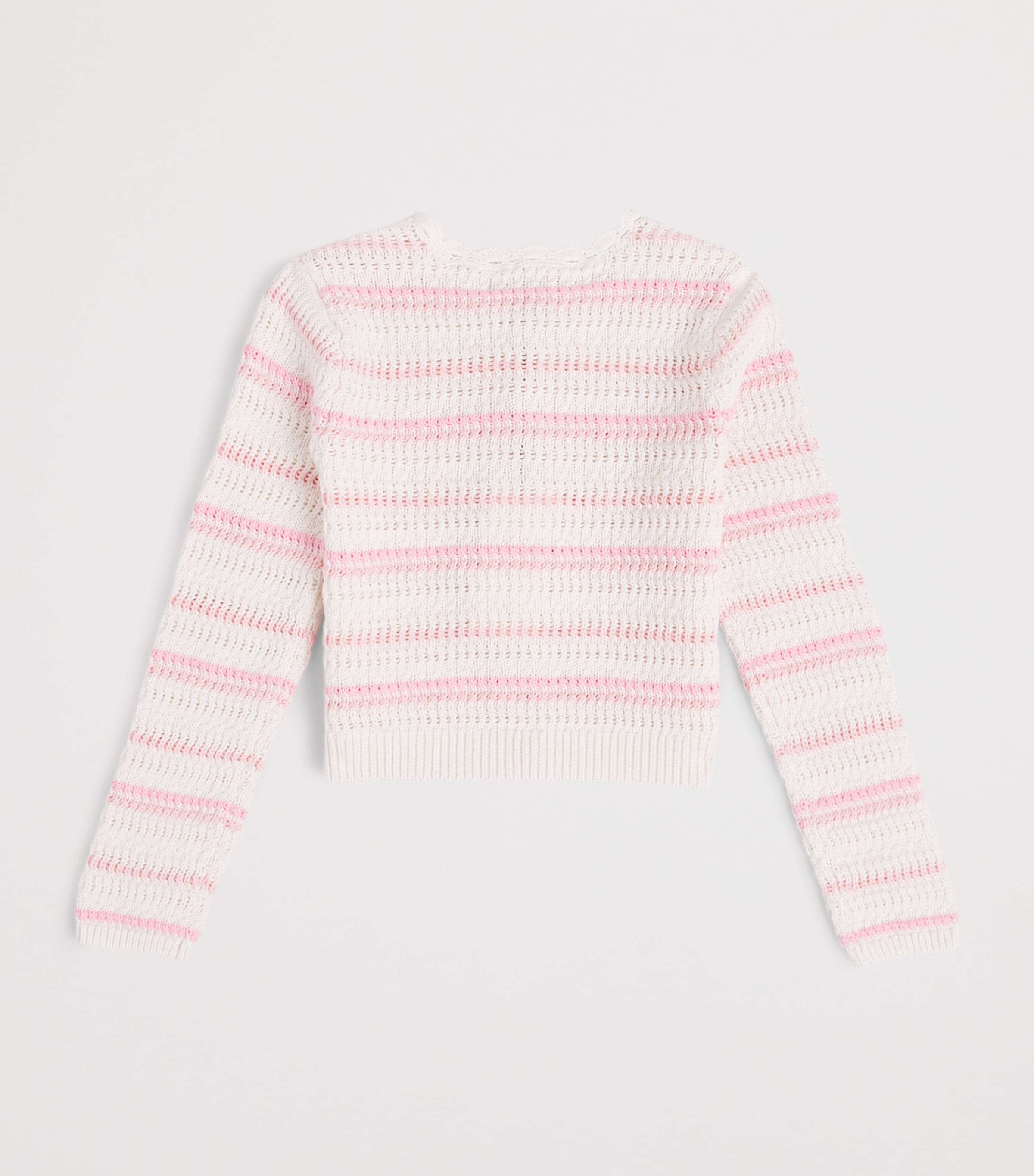 LoveShackFancy Crochet Amarilly Cardigan (2-6 Years) Marstmarbella Stripe Image 2