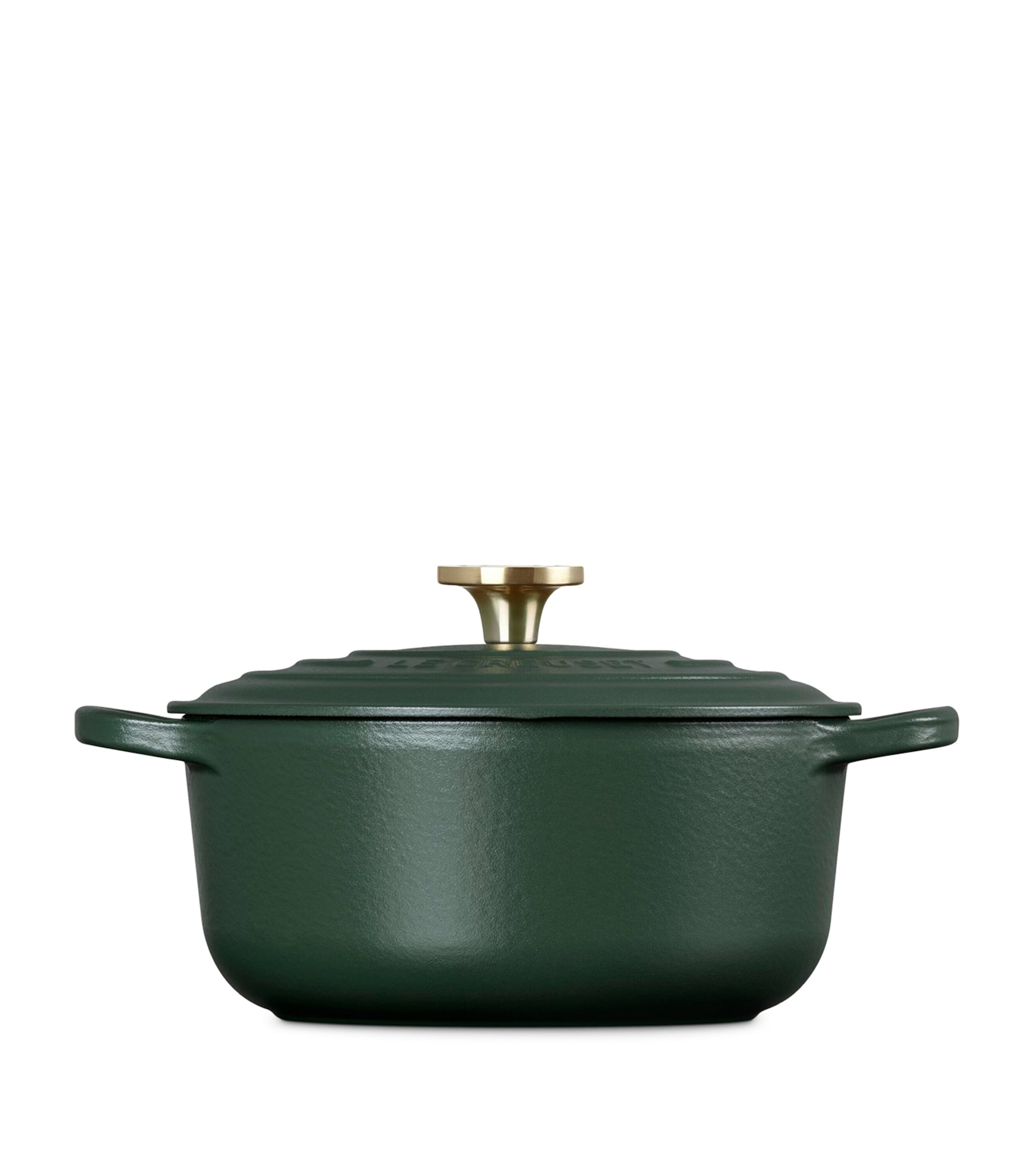 Le Creuset Cast Iron Round Casserole Dish (20cm) Green Image 3