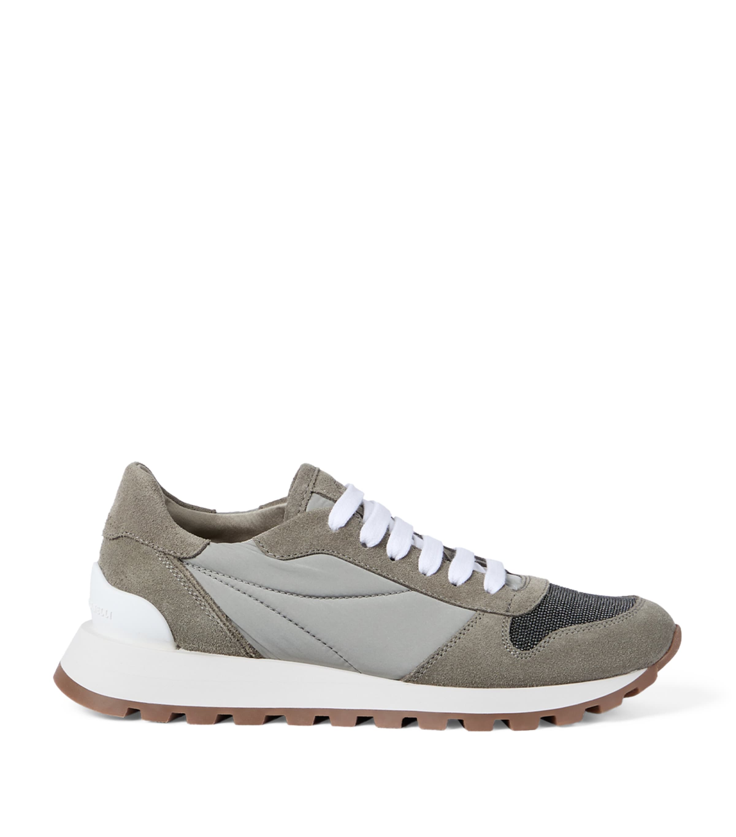 Brunello Cucinelli Techno-Suede Runner Sneakers Image 1
