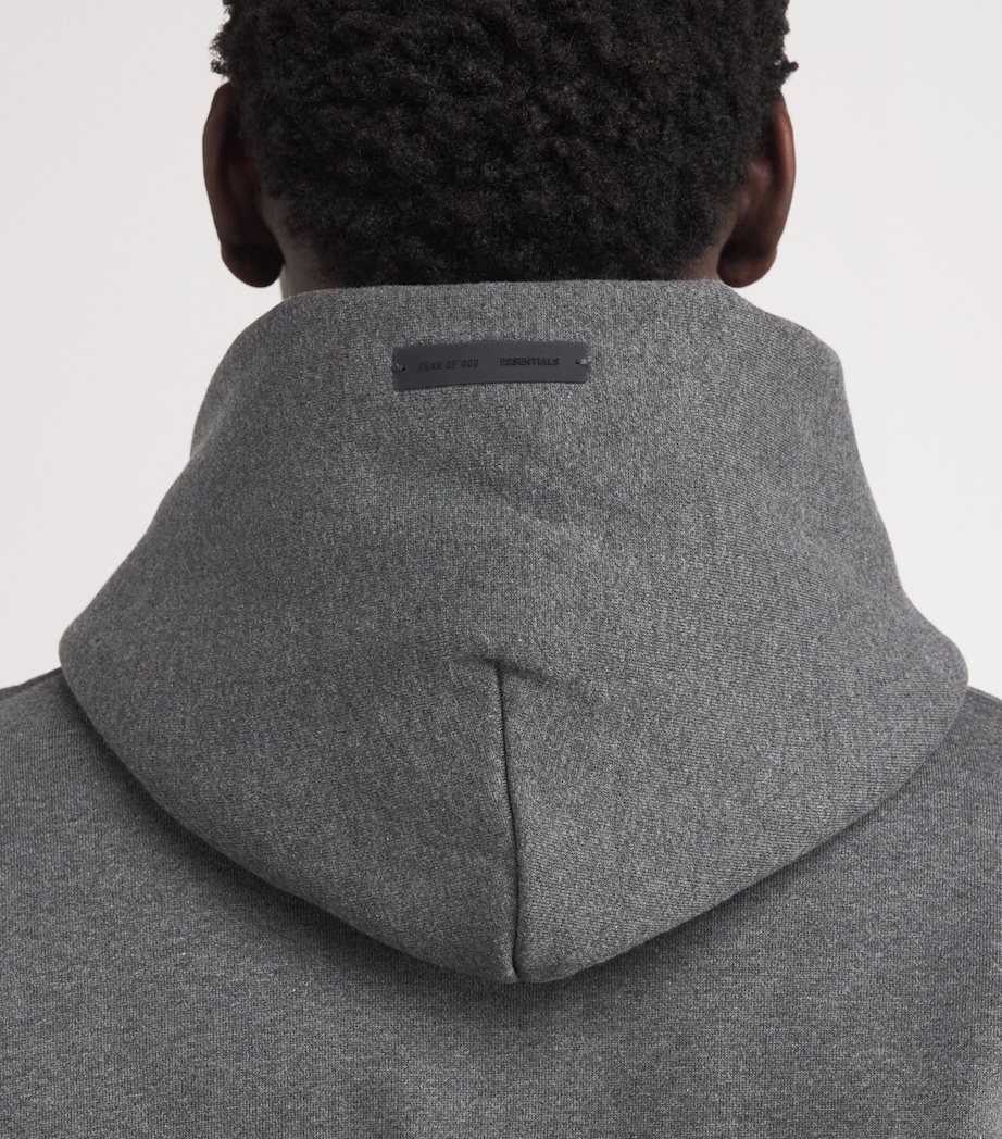 Cotton Logo Hoodie CHARCOAL HEATHER Image 6