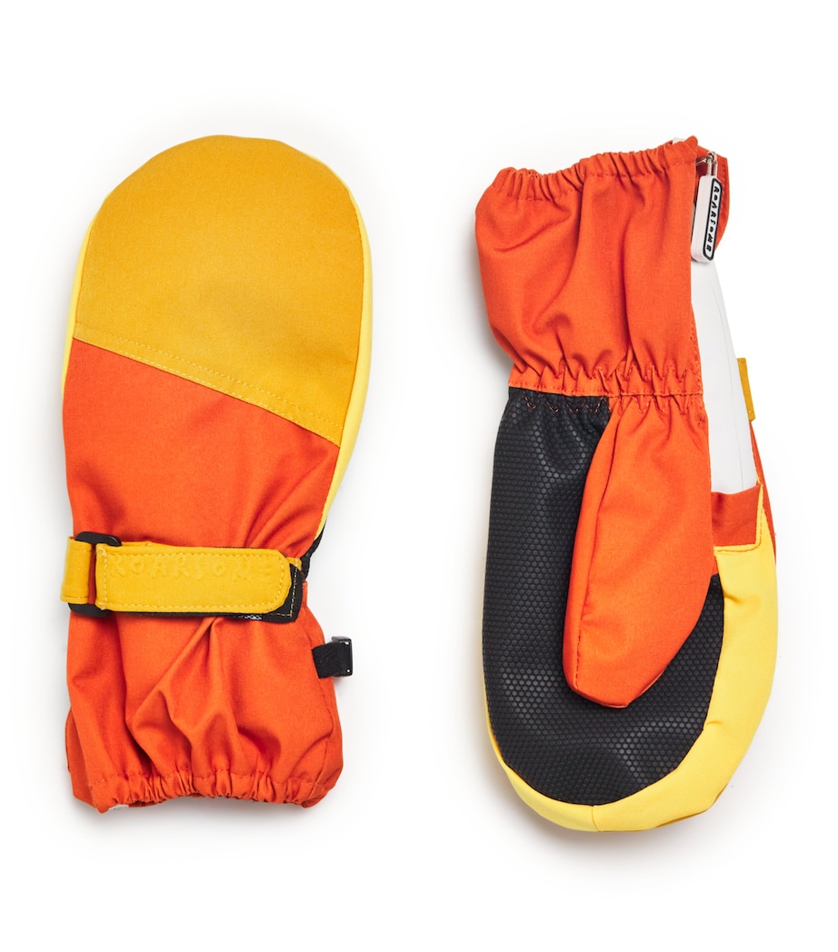 Ski Gloves ORANGE/YELLOW Image 1
