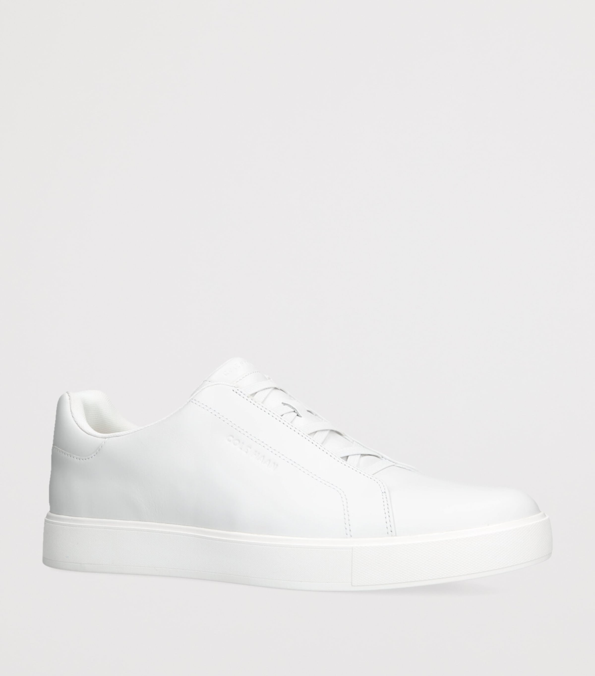 Leather GrandPrø Luxe Slip-On Sneakers WHITE Image 3