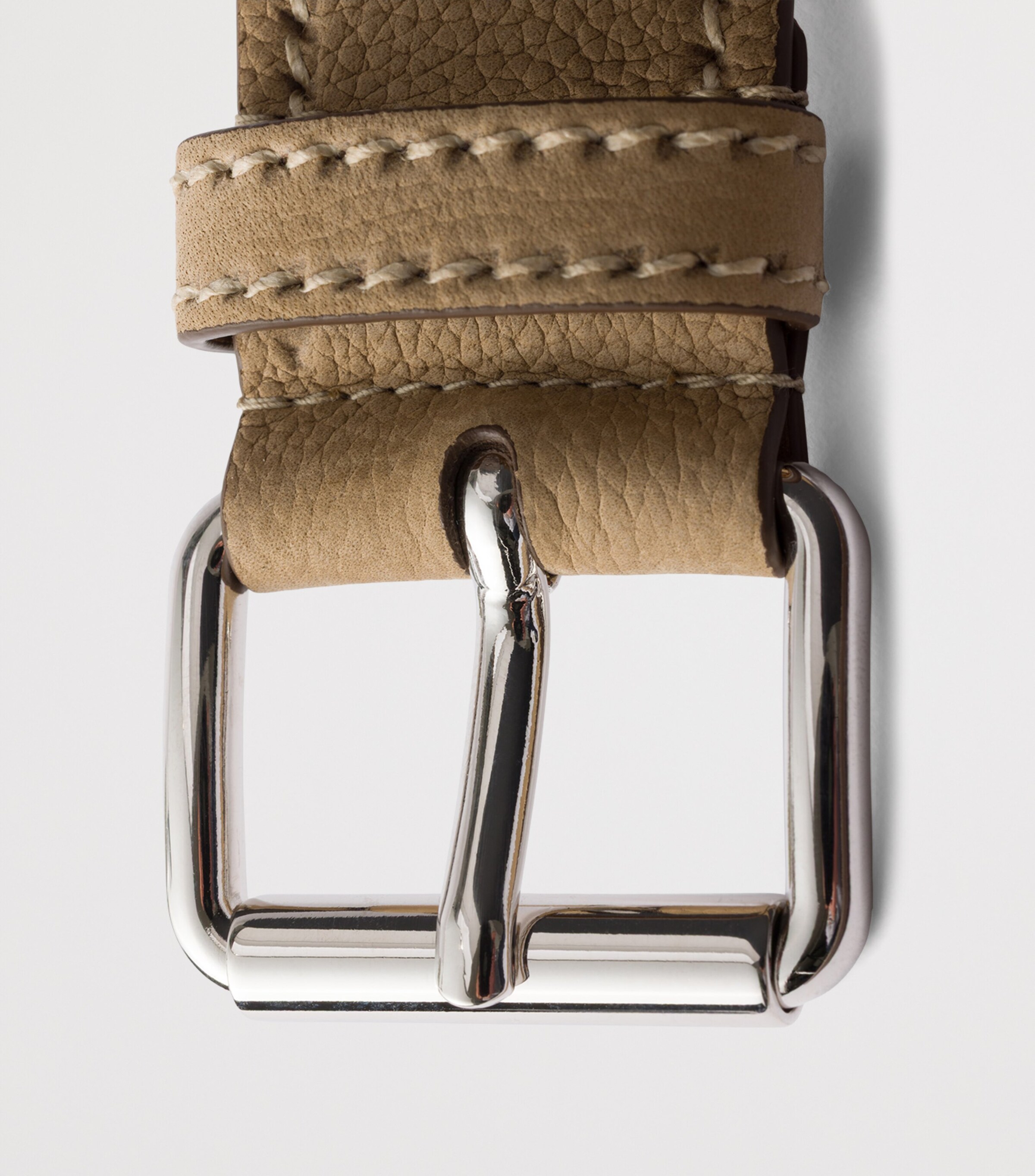 Prada Nubuck Leather Belt Neutral Image 4