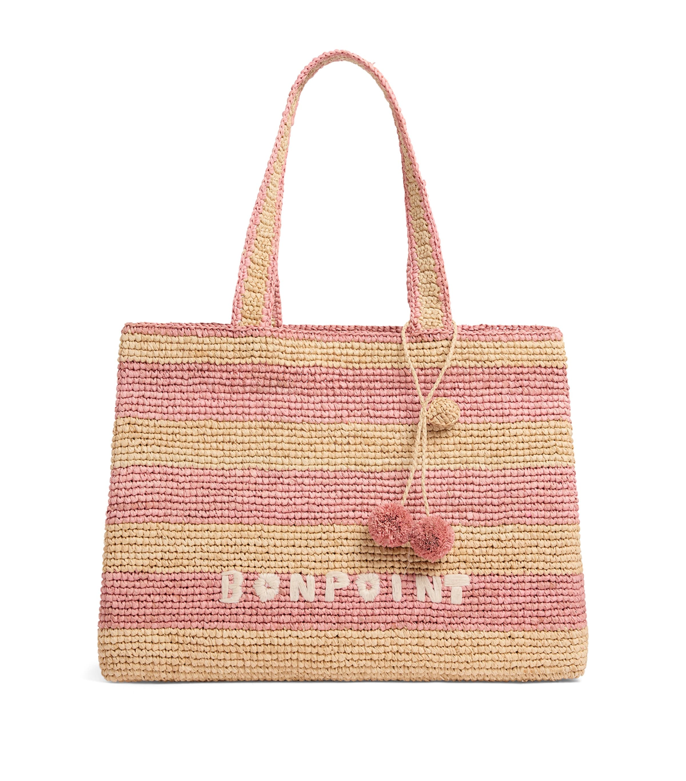 Raffia Tote Bag RA ROSE PALE Image 1