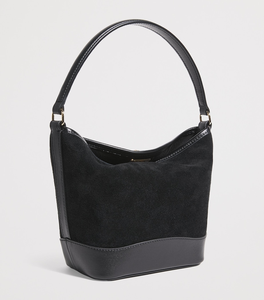 Mini Suede Tangoso Bucket Bag BLACK Image 3