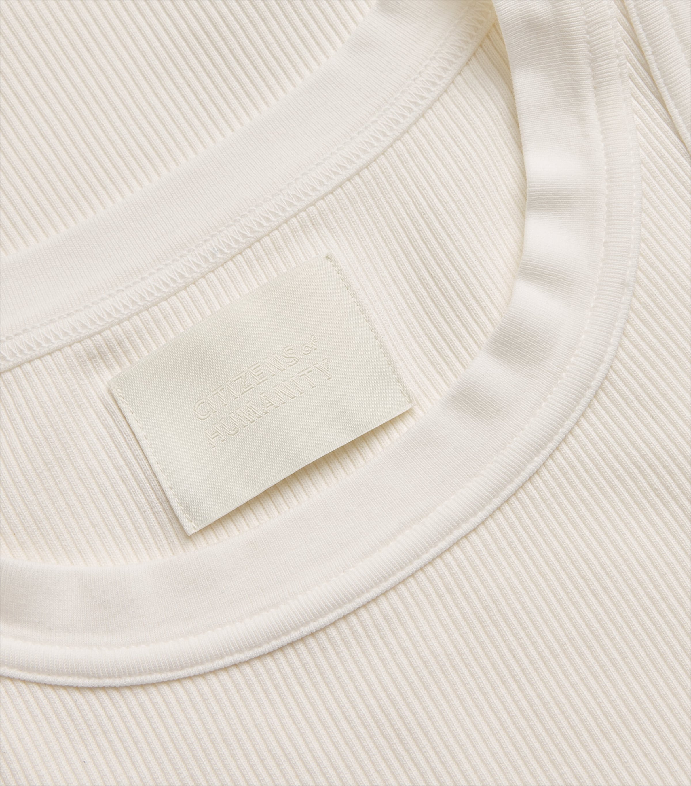 Ribbed Isabel Tank Top PASHMINA (OFF WHITE) Image 5