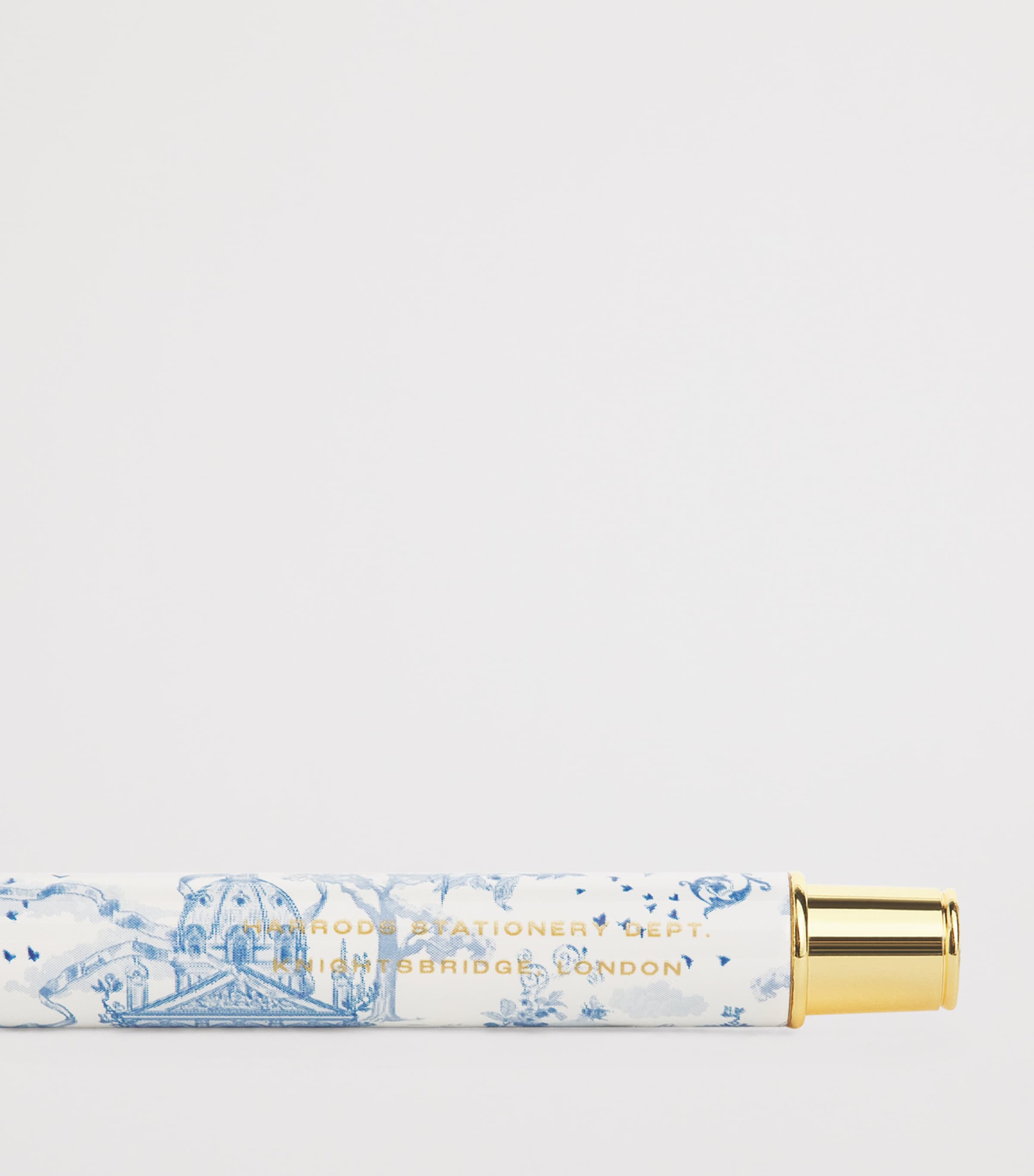 Harrods Toile Ballpoint Pen Blue Image 3