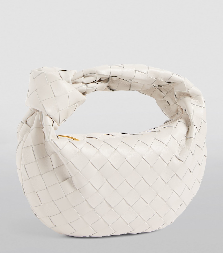 Bottega Veneta Mini Leather Jodie Bag Chalk Gold Image 4