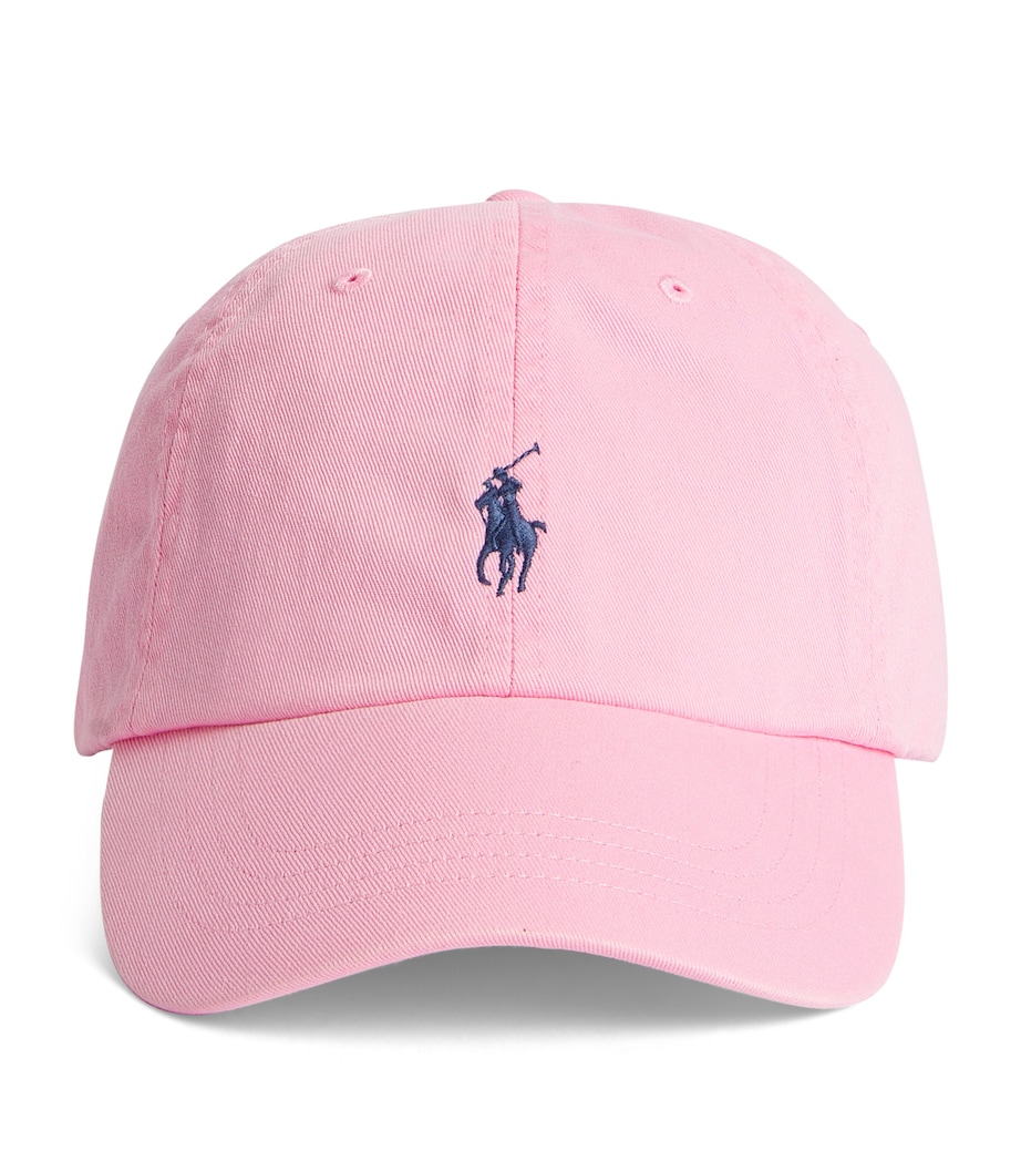 Polo Pony Baseball Cap CARMEL PNK/JEWEL BLU Image 1