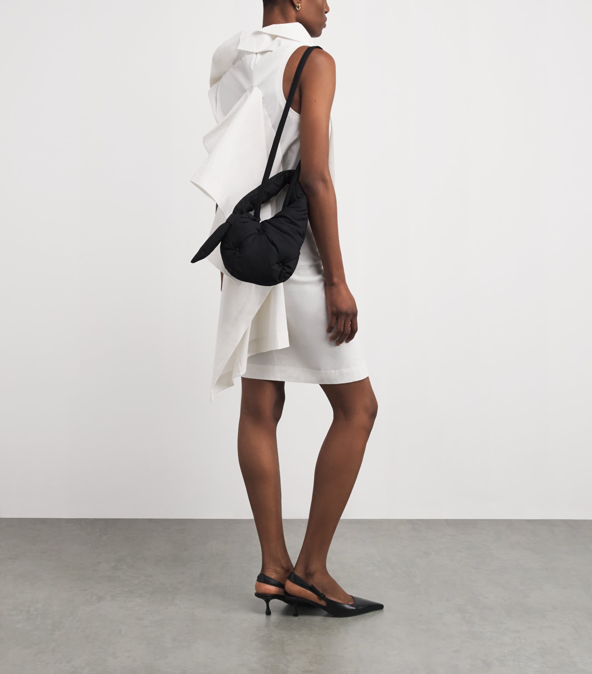 Pumped Top-Handle Bag BLACK Image 2