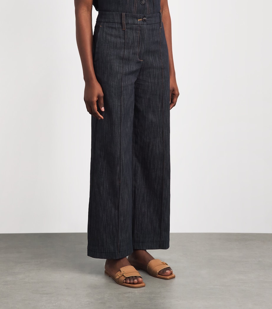 Eleventy Womens Denim Trousers Blu Image 4