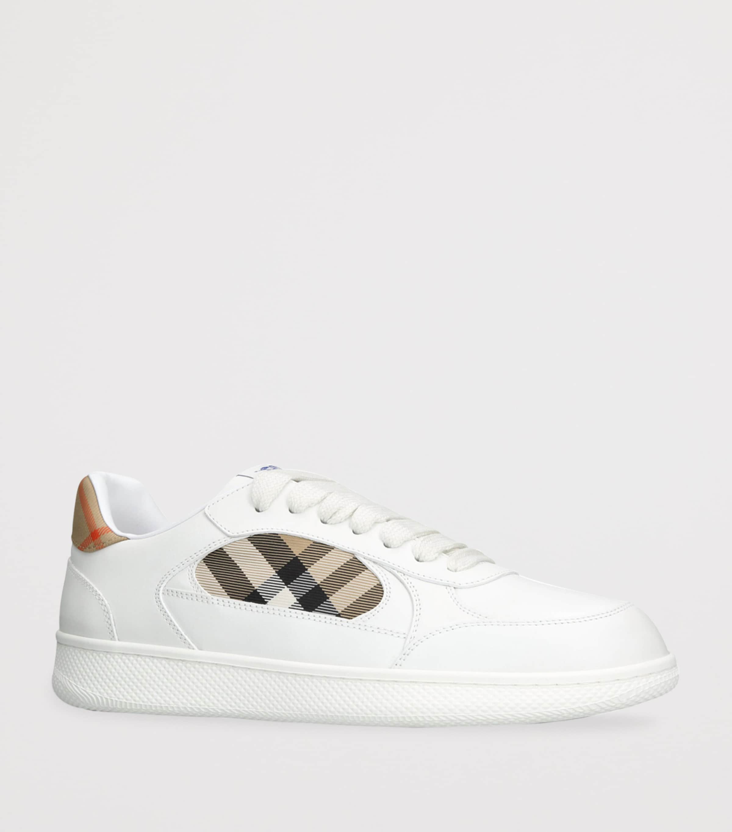 Leather Check Terrace Sneakers WHITE/OTH Image 3
