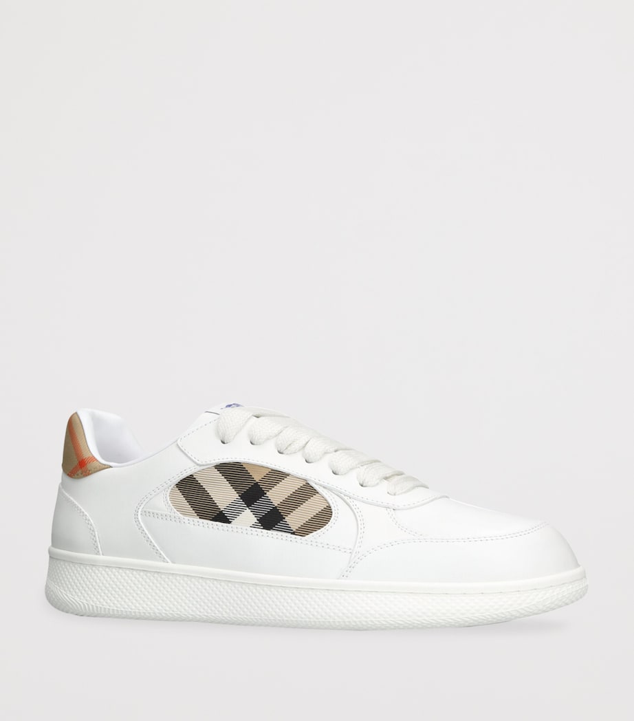 Leather Check Terrace Sneakers WHITE/OTH Image 3