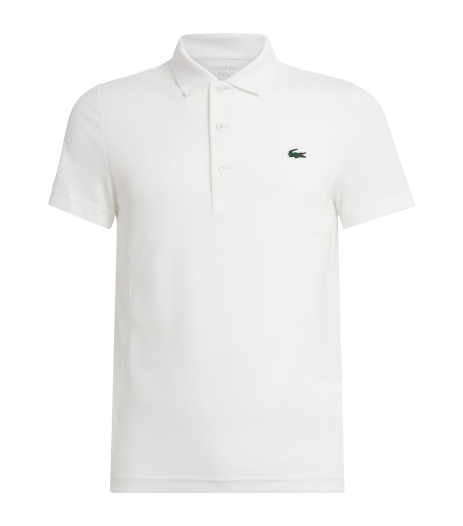 Lacoste Mens Technical Polo Shirt White Image 1