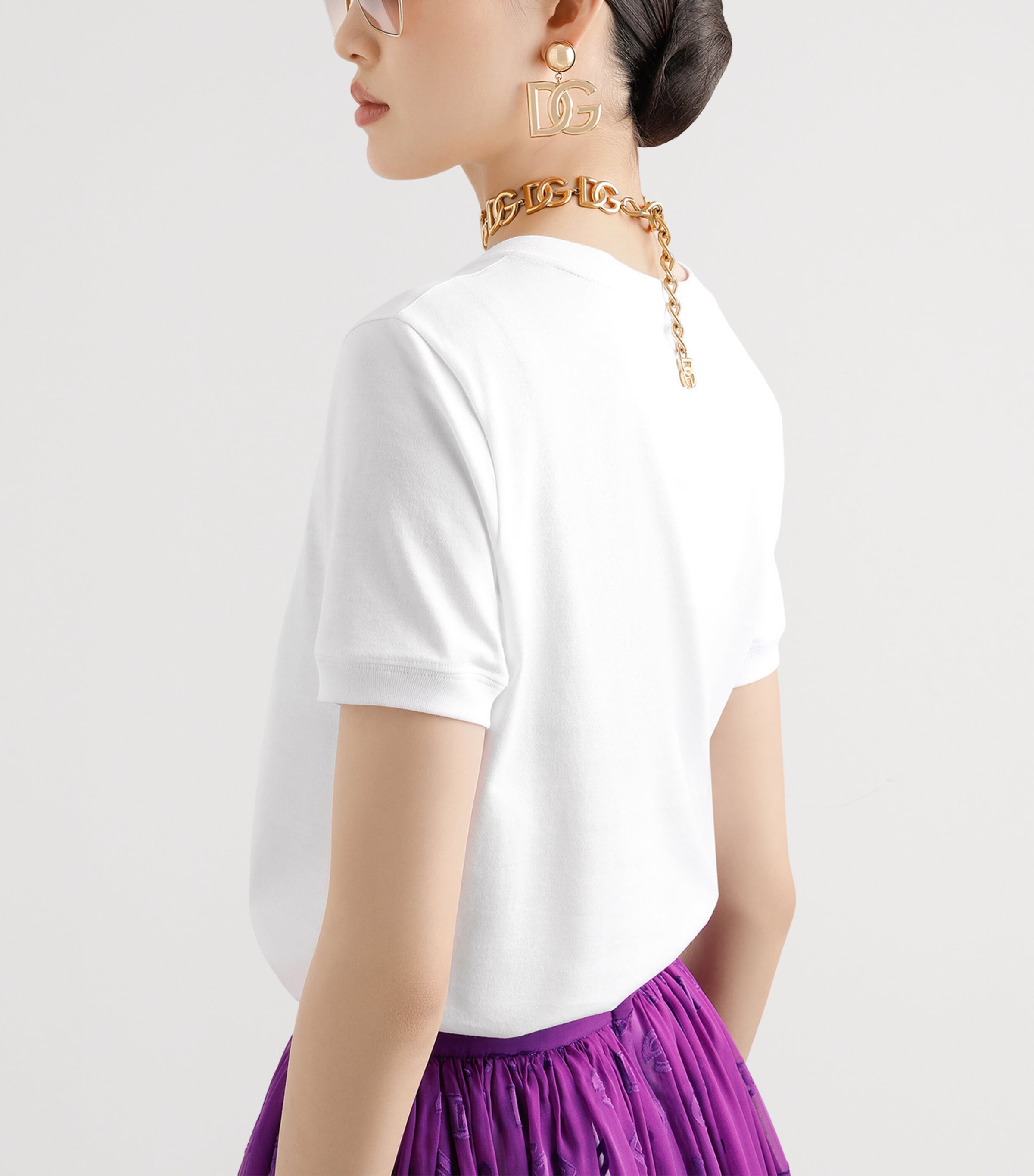 Cotton Logo T-Shirt W0800-OPTICAL WHITE Image 3