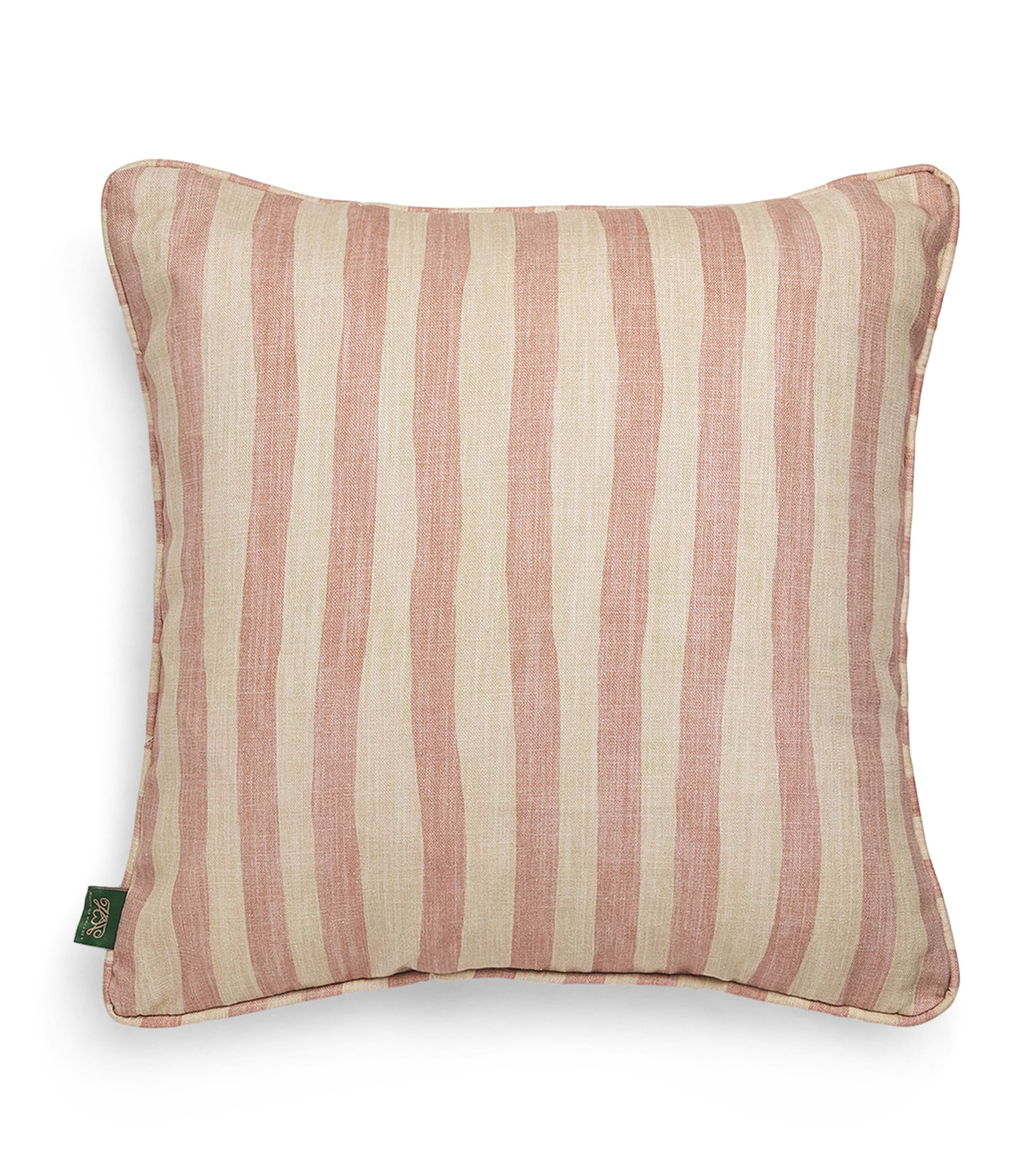 Cotton-Linen Artist's Stripe Cushion (40cm x 40cm) SAKURA ASTRANTIA Image 1