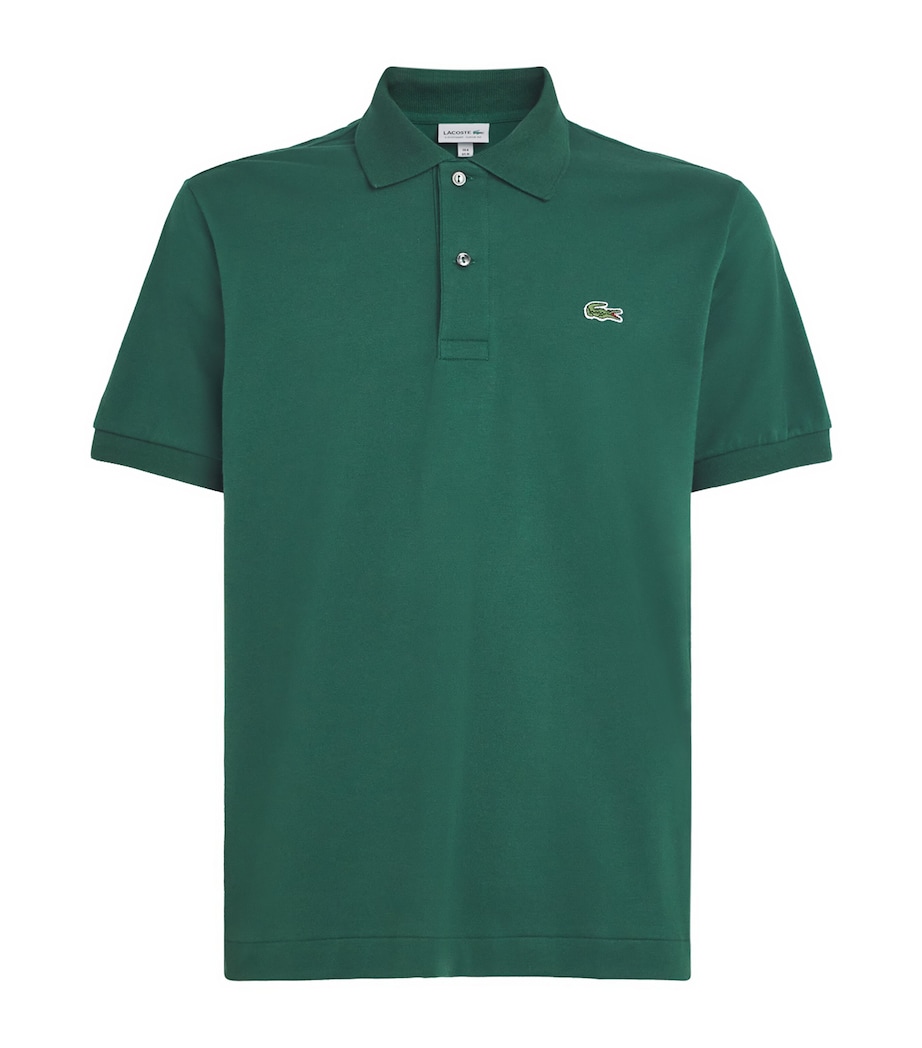 Cotton Logo Polo Shirt GREEN Image 1