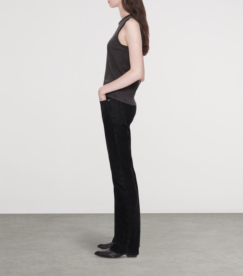 AllSaints Womens Organic Cotton Jenny Tank Top Washed Black Image 8