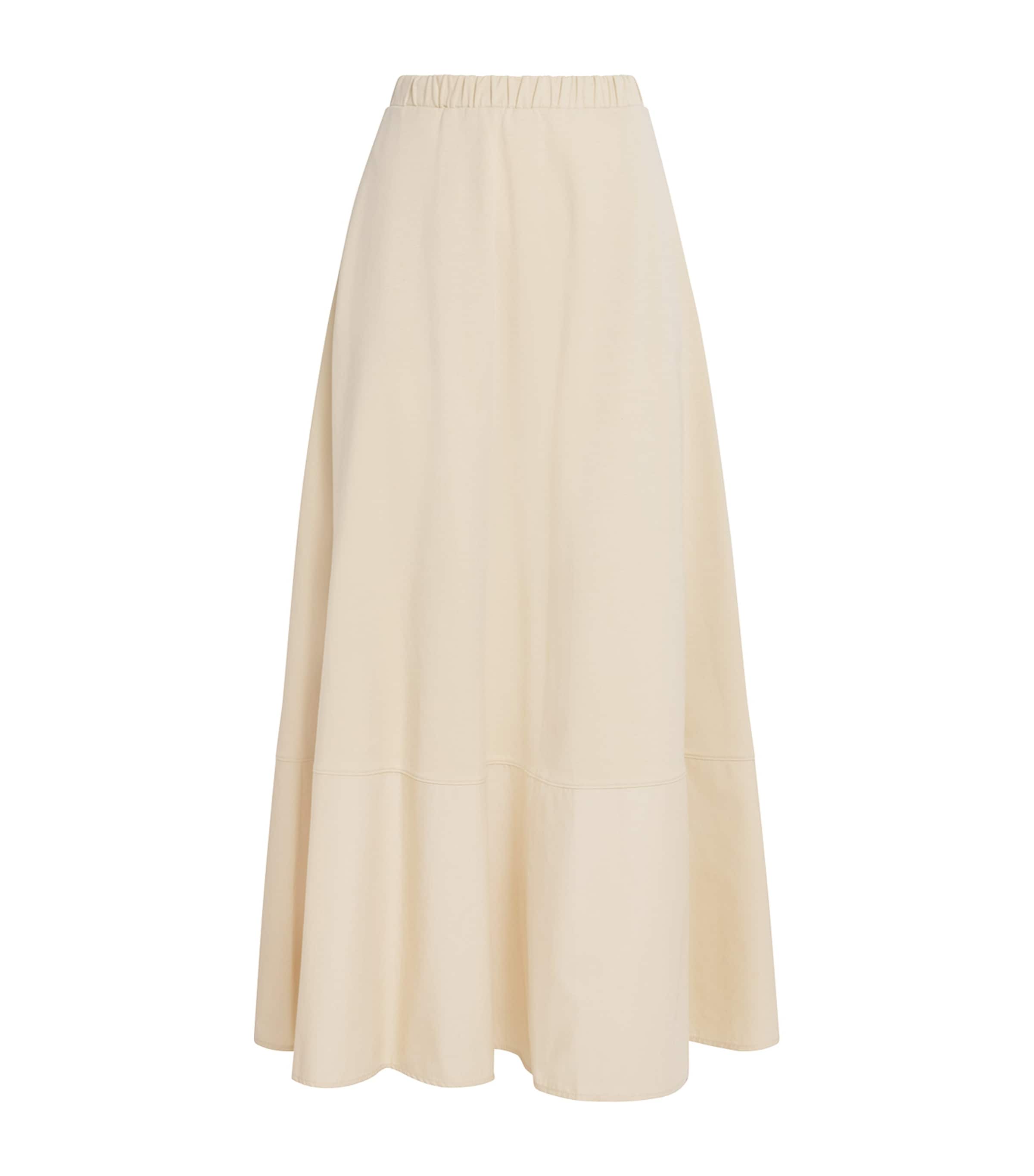 MM Womens Jersey Maxi Skirt Milk Image 1