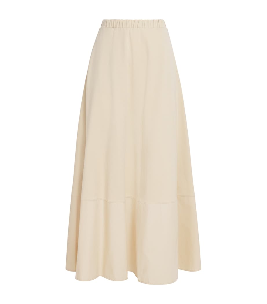 MM Womens Jersey Maxi Skirt Milk Image 1