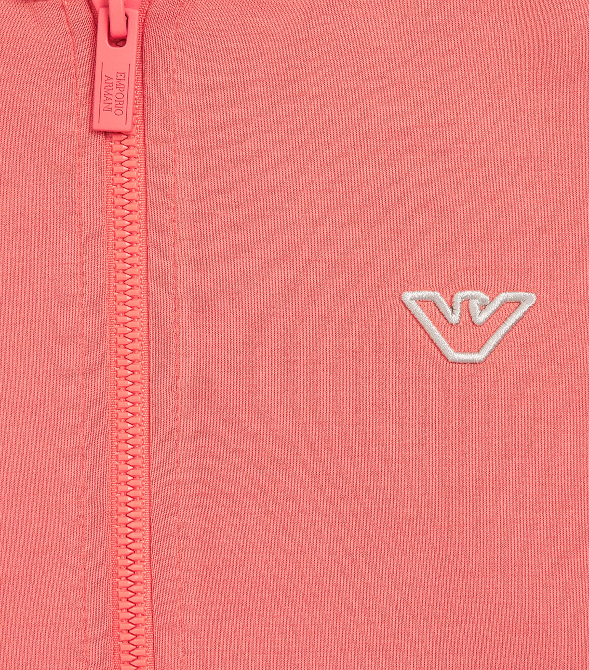 Jersey Zip-Up Hoodie (4-14 Years) CANYON CLAY Image 4