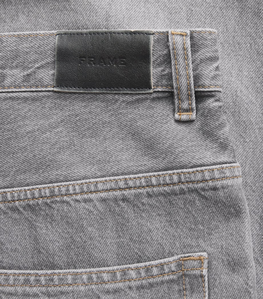 FRAME Mens Acid-Wash Baggy Jeans Ironclad Image 6
