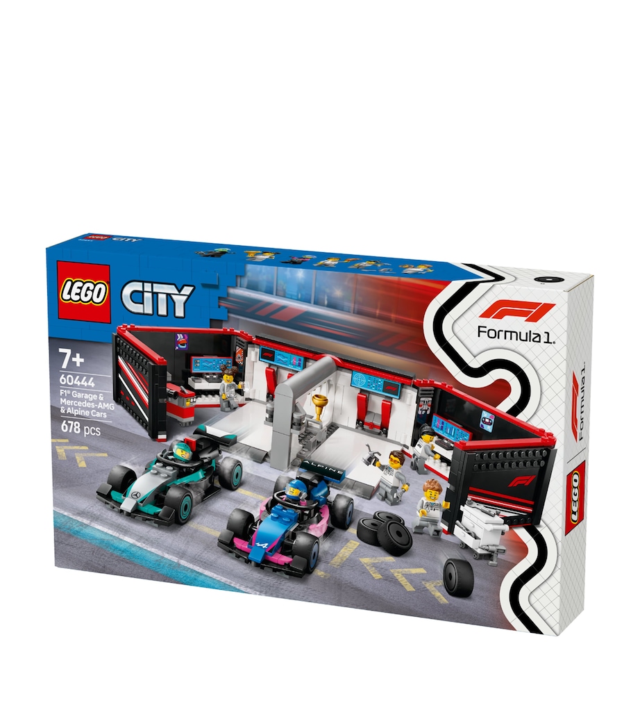 Lego City F1 Garage & Mercedes-AMG & Alpine Cars 60444 Image 3