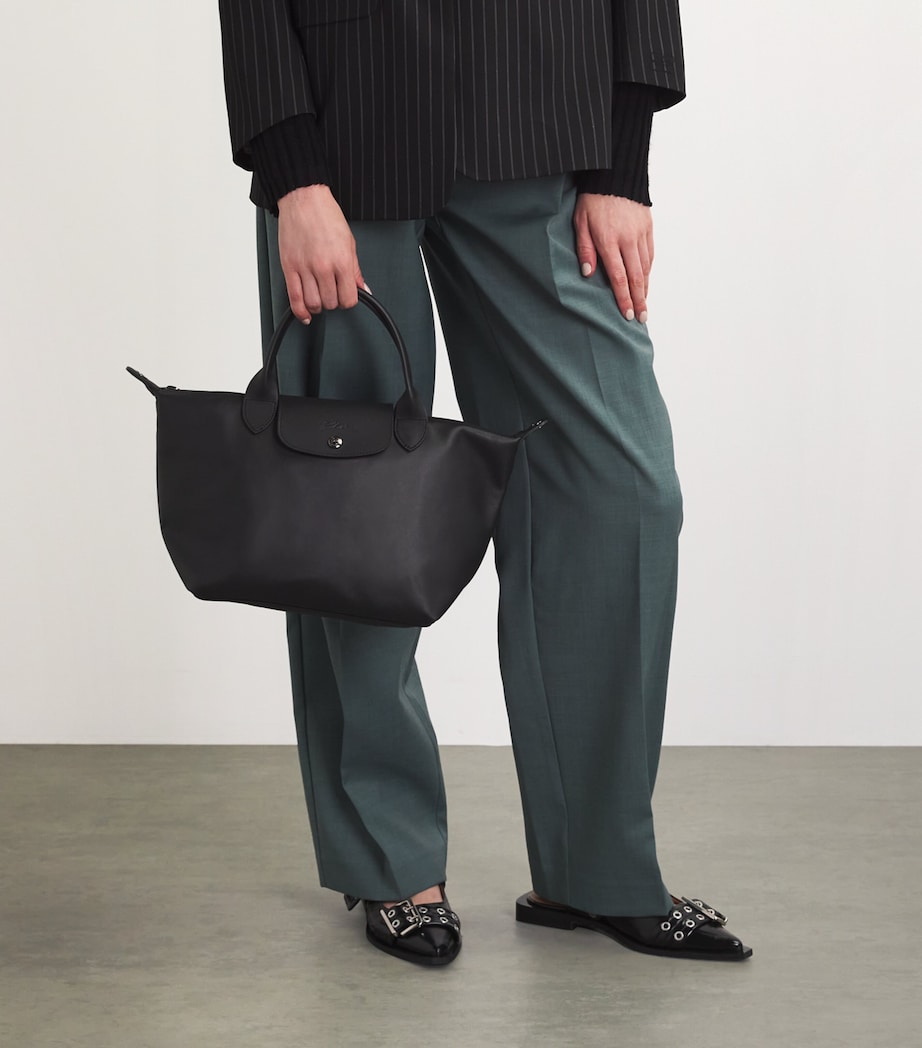 Small Leather Le Pliage Xtra Handbag 001 BLACK Image 5