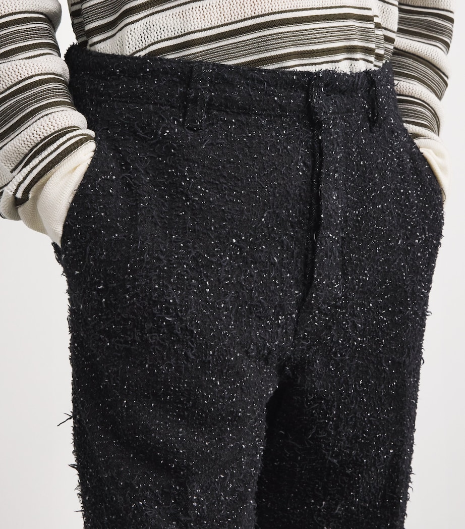 Cotton Towel Trousers BLACK Image 6