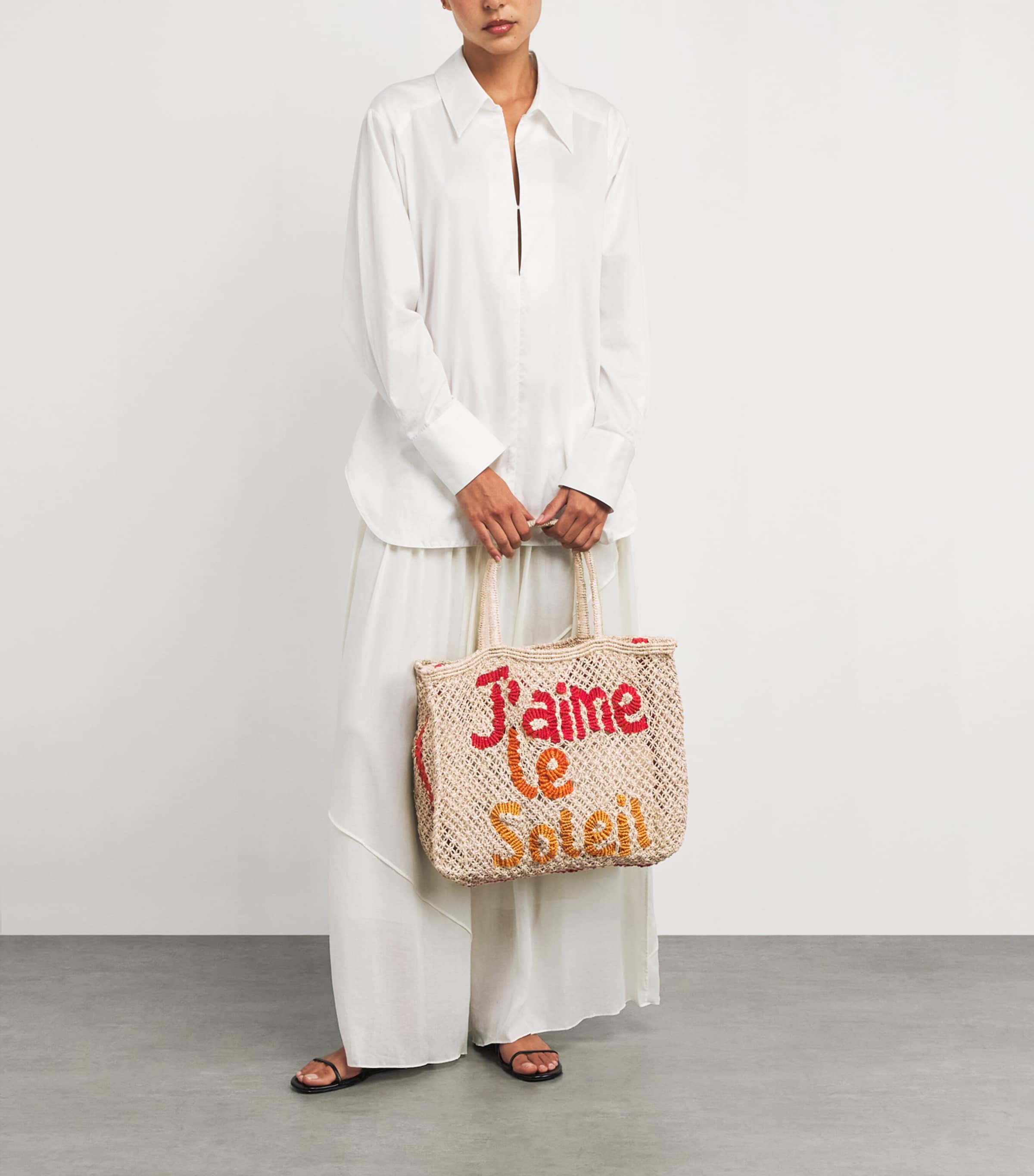 Medium Jaime Le Soleil Tote Bag NAT SCRLT TNGO HONEY Image 2