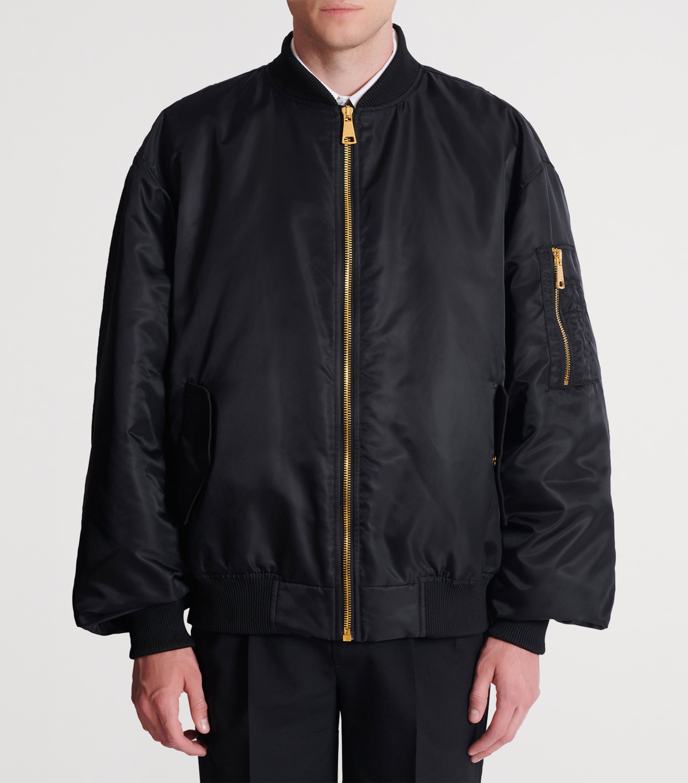 Embroidered Bomber Jacket 0PA NOIR Image 4