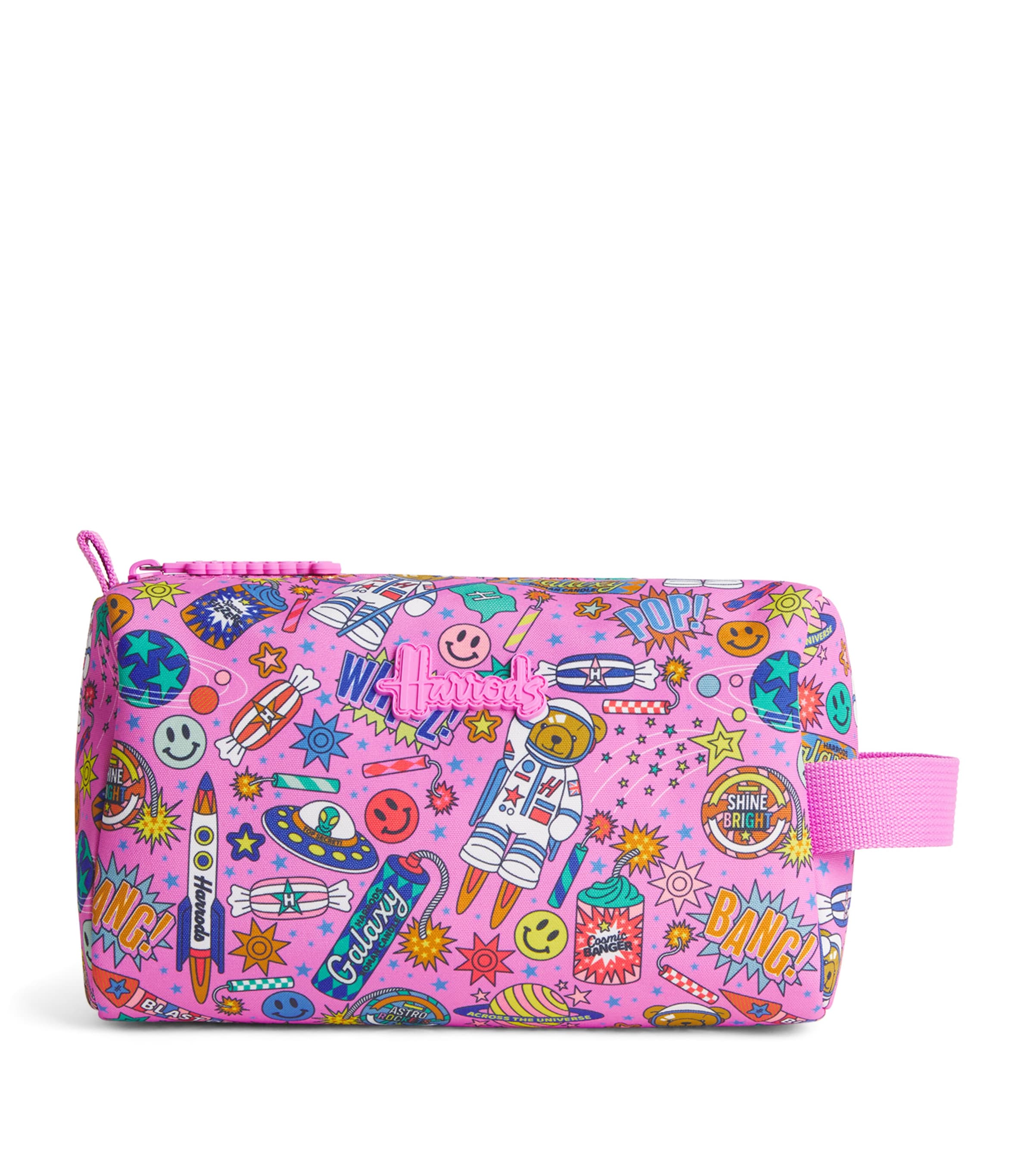 Harrods Pop Rocket Wash Bag Pink Image 1