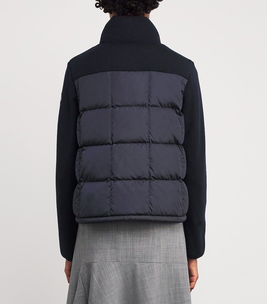 Down-Wool Panelled Cardigan 742 Image 4