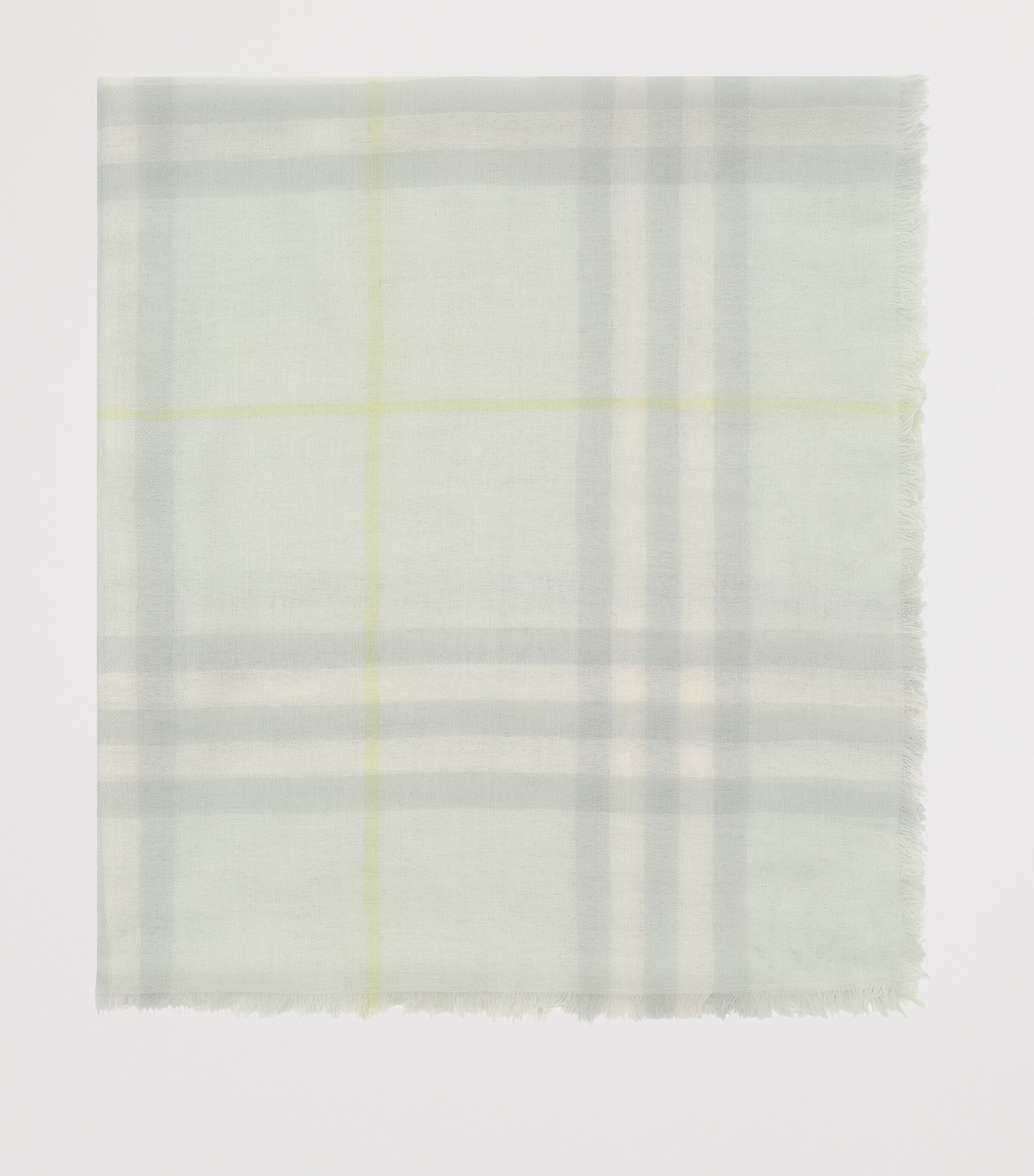 Burberry Wool Check Scarf Mint Image 2