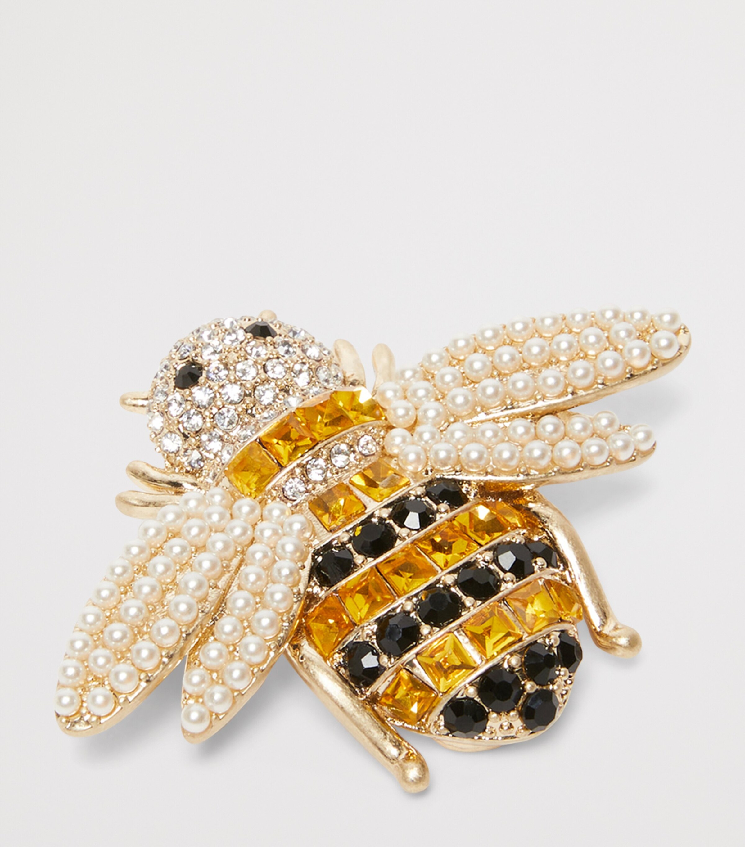 Embellished Bee Brooch BLACK Image 4