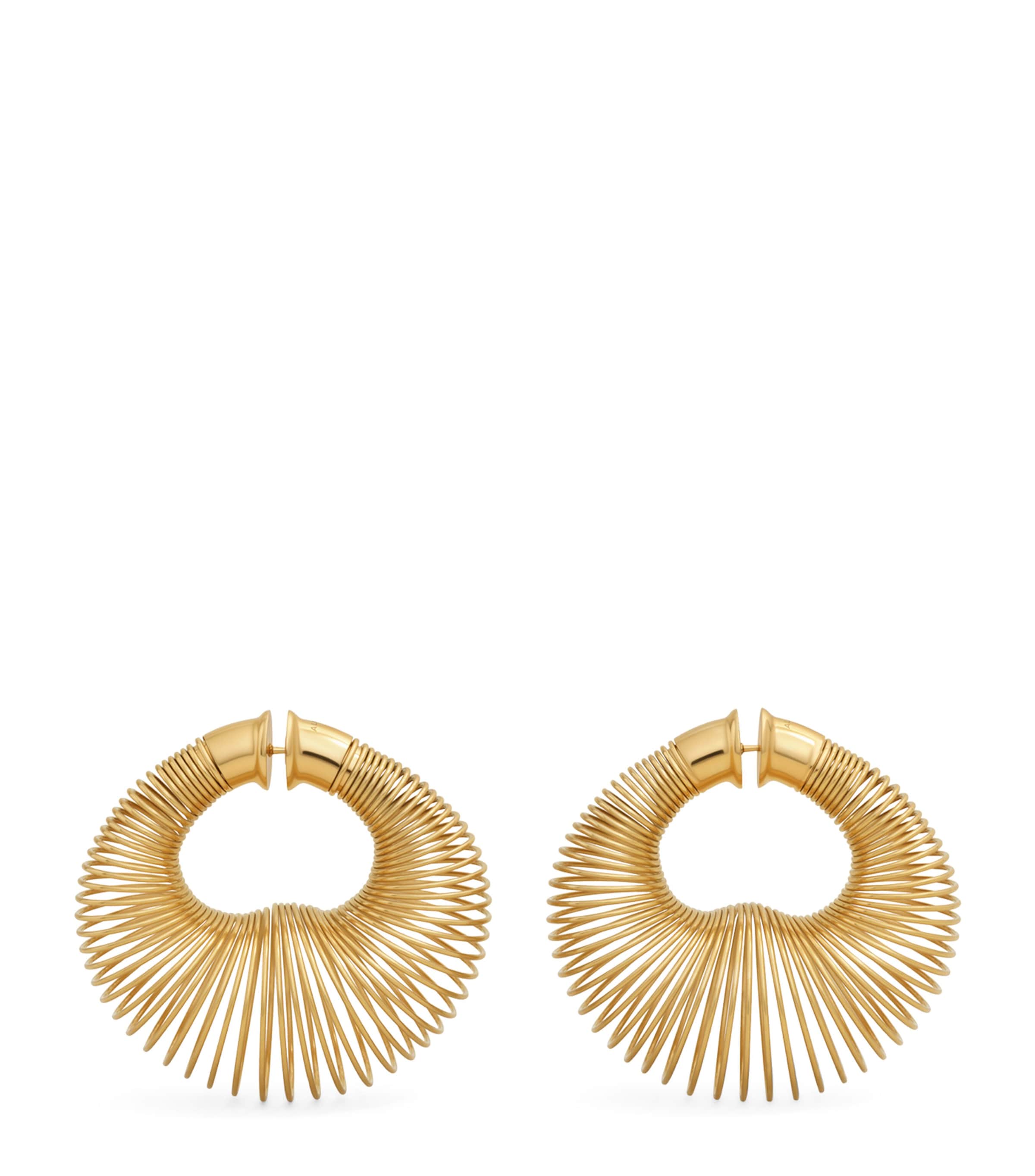 Alaïa Spiral Small Hoop Earrings In Gold