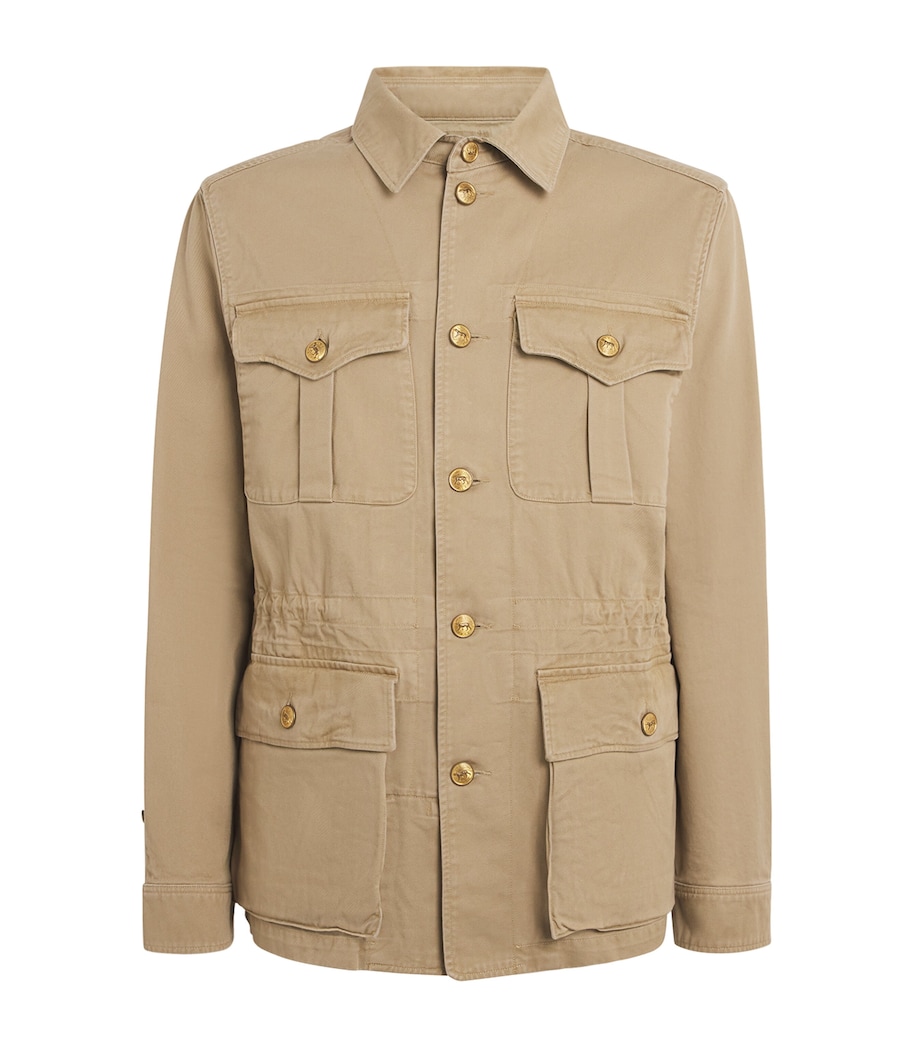 Polo Ralph Lauren Mens Cotton Crestwood Utility Jacket Surrey Tan X Image 1