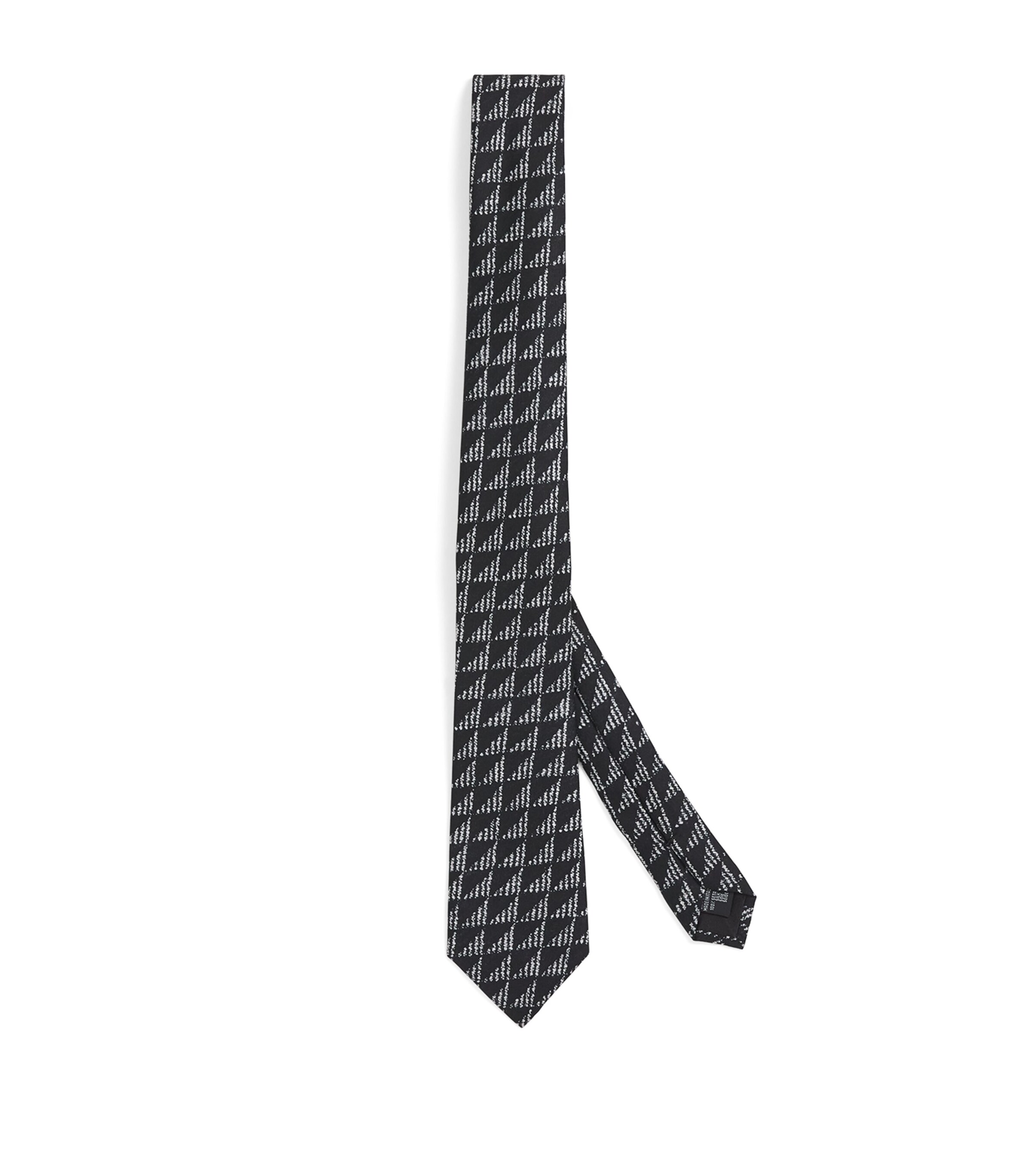 Giorgio Armani Silk Arrow Jacquard Tie In Gray