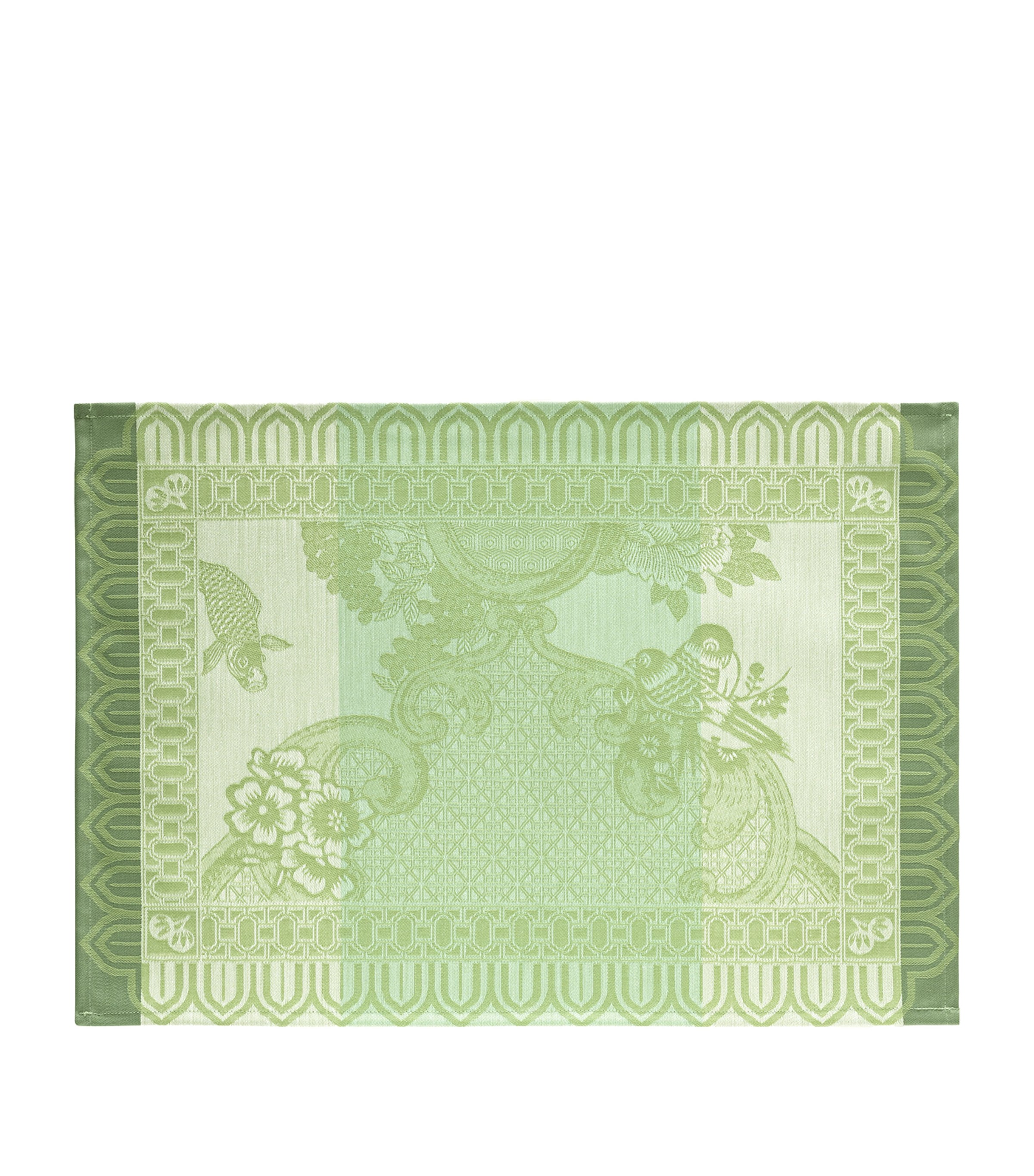 Le Jacquard Français Cotton Imperial Promenade Placemat (50cm x 36cm) Green Image 1